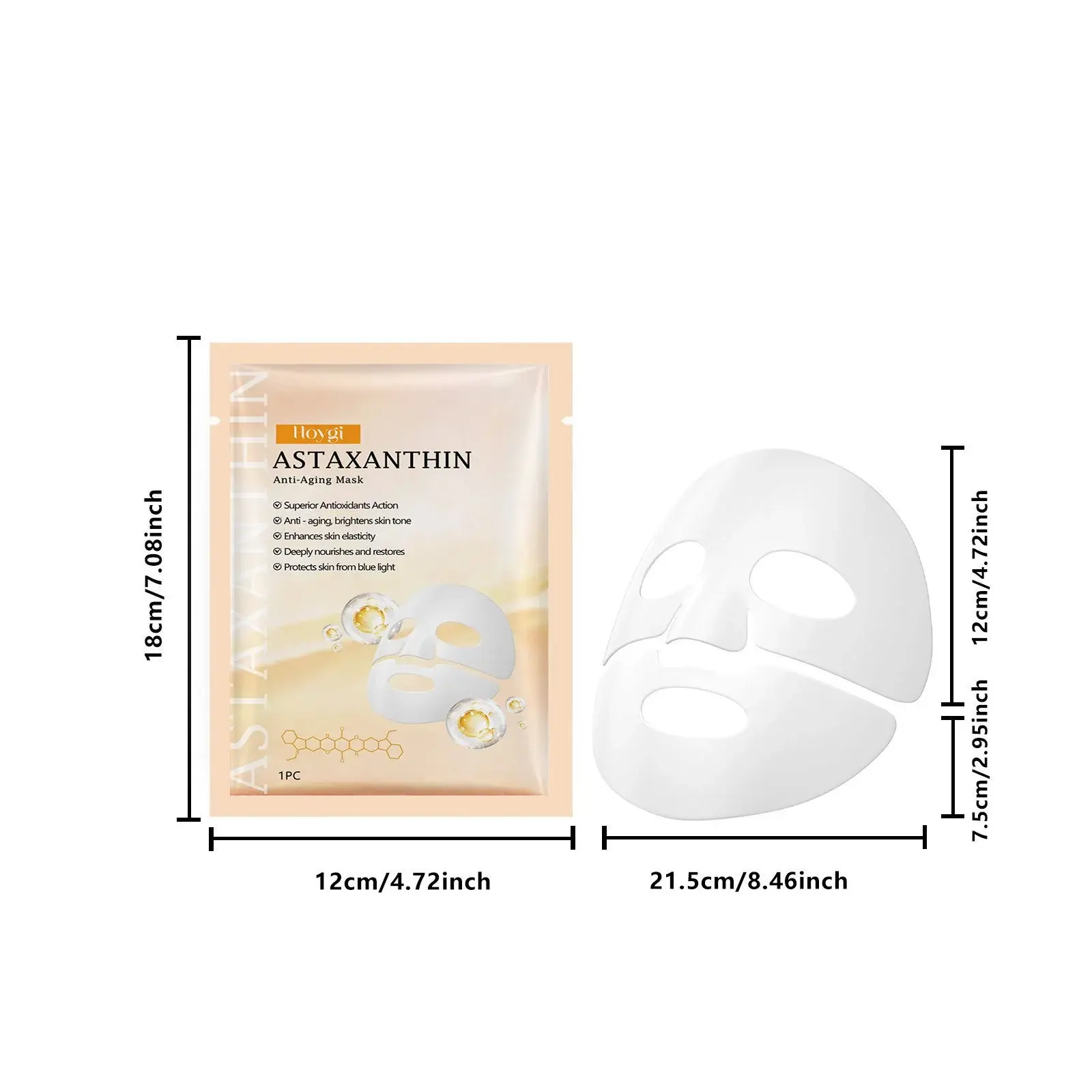 Astaxanthin Anti-Aging Facial Mask for Deep Hydration 1 HO A05 0663 01 1734946301005