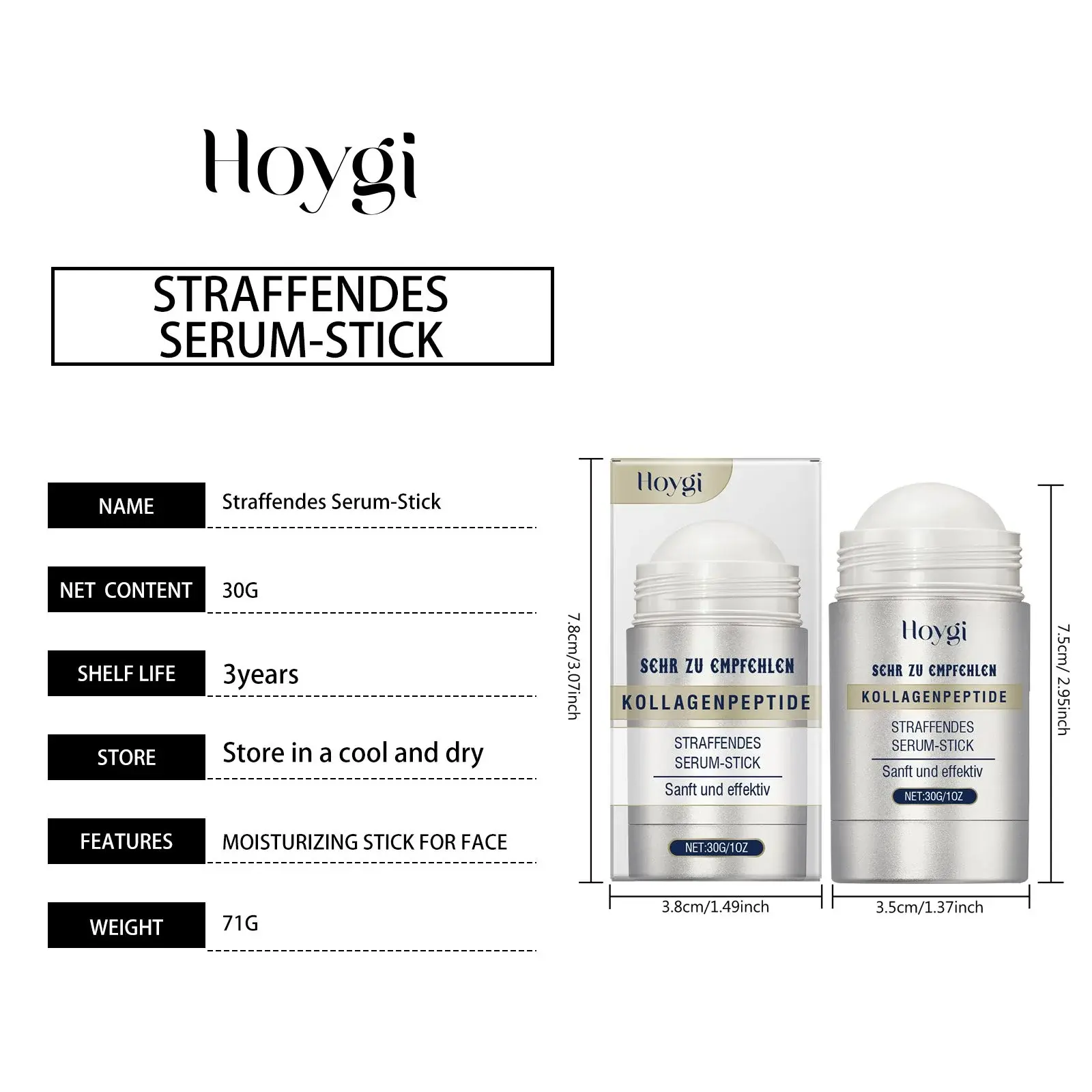 Collagen Firming Essence Stick for Hydrated Smooth Skin - Hoygi 1 HO A05 0677 01 1734579094010