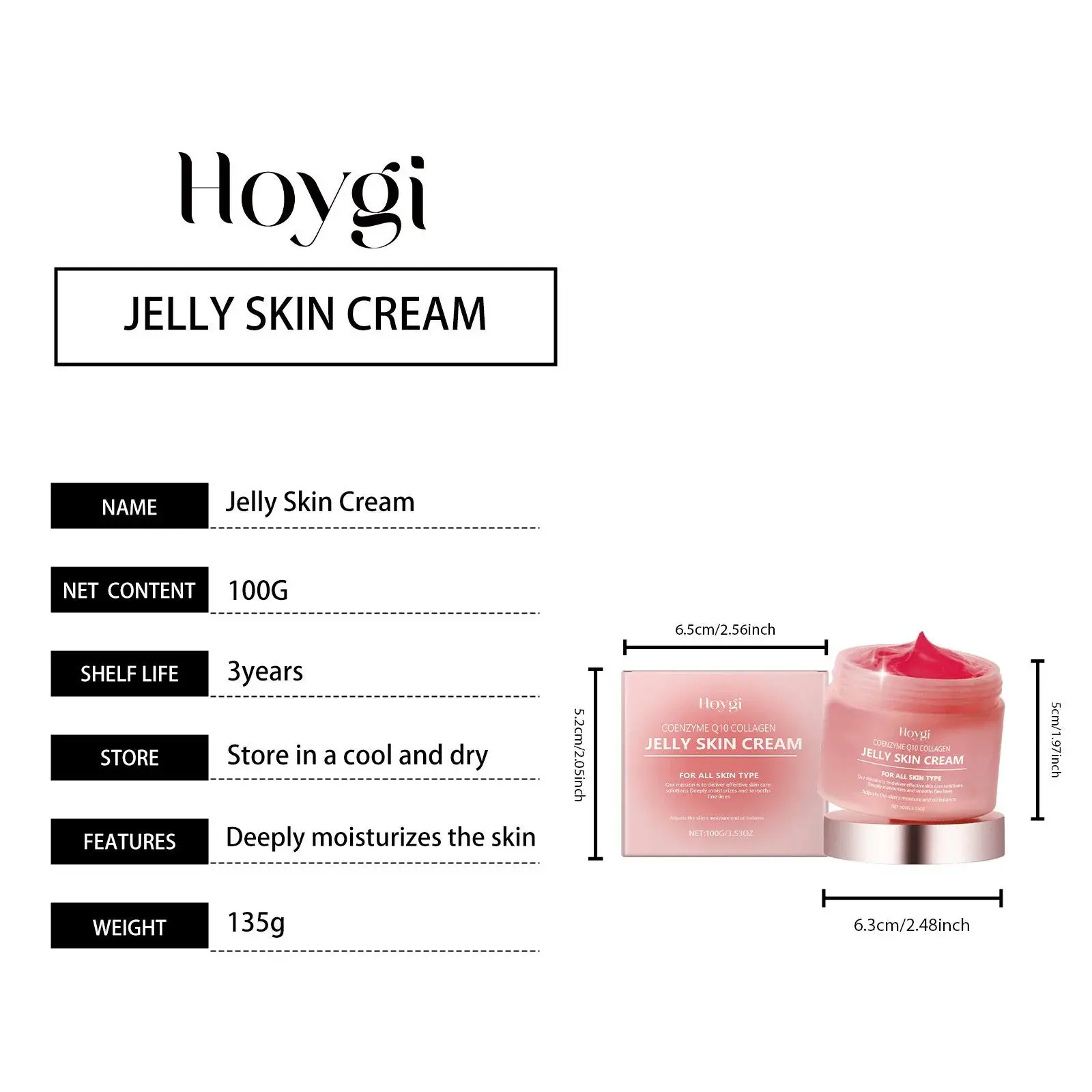 Collagen Jelly Face Cream - Hydrating & Firming Moisturizer 1 HO A05 0700 01 34995260