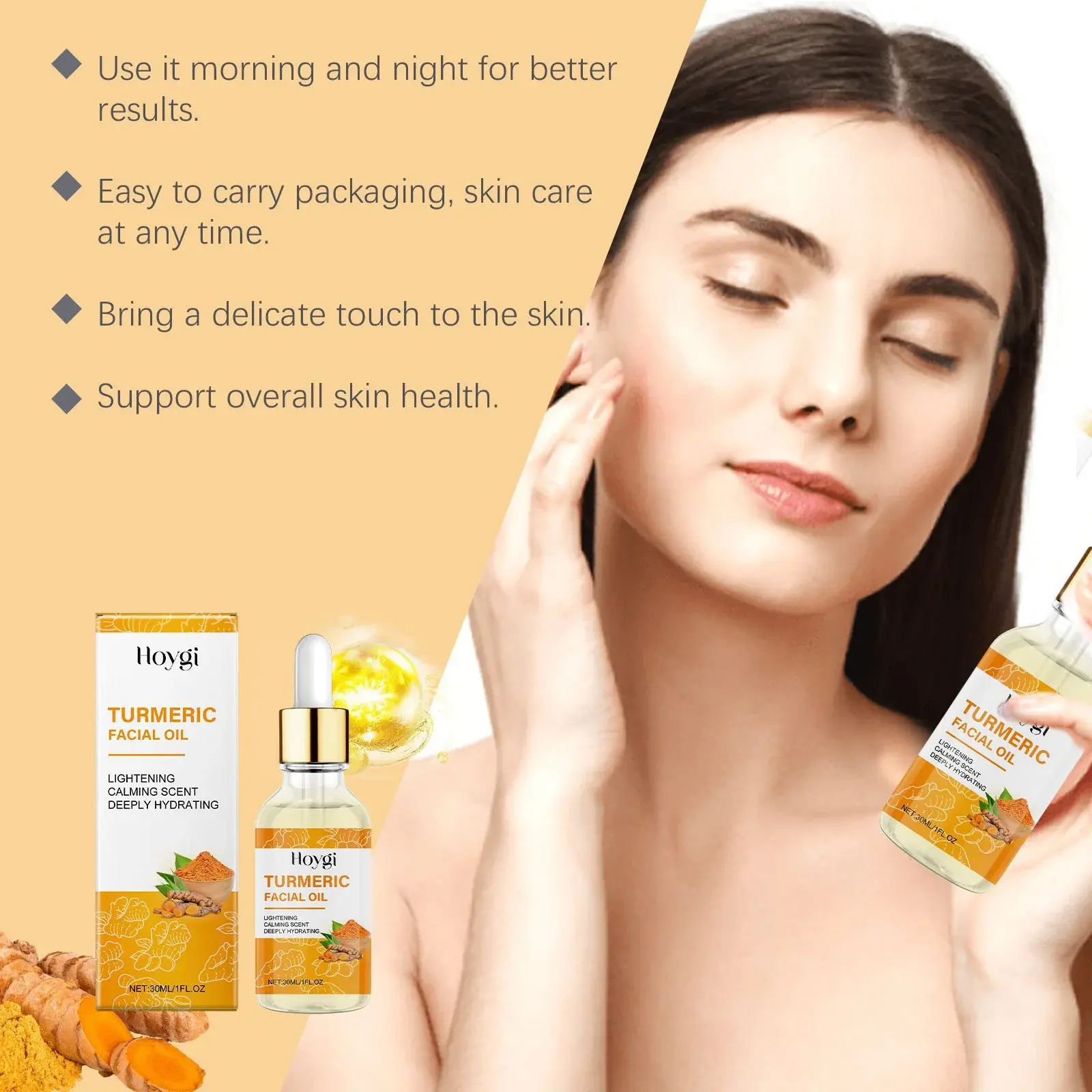 Turmeric Facial Oil for Brightening & Firming Skin - Hoygi 7 HO A05 0711 01 25041763