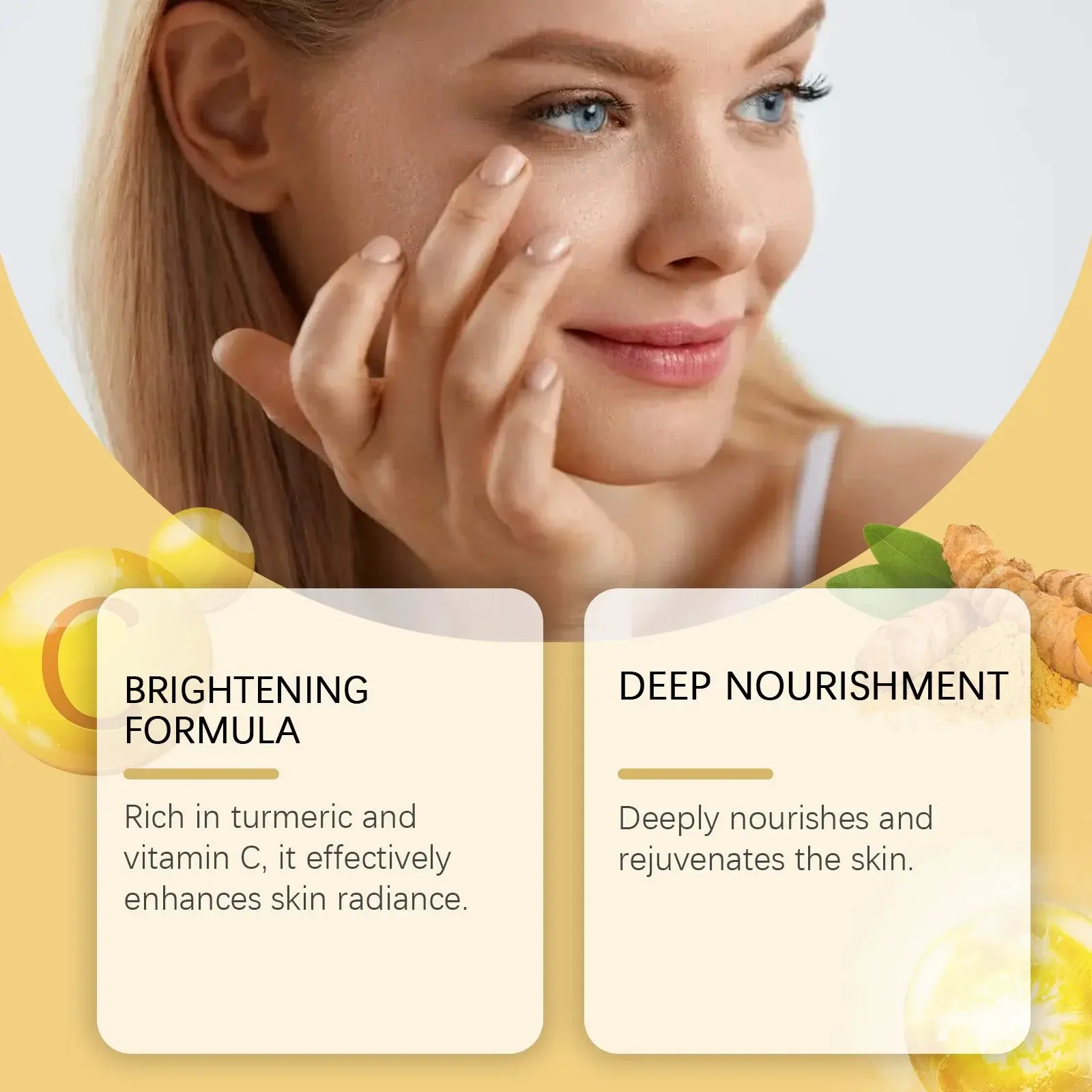 Turmeric Brightening Cream - Vitamin C Moisturizing Facial Care 9 HO A05 0711 03 86358712
