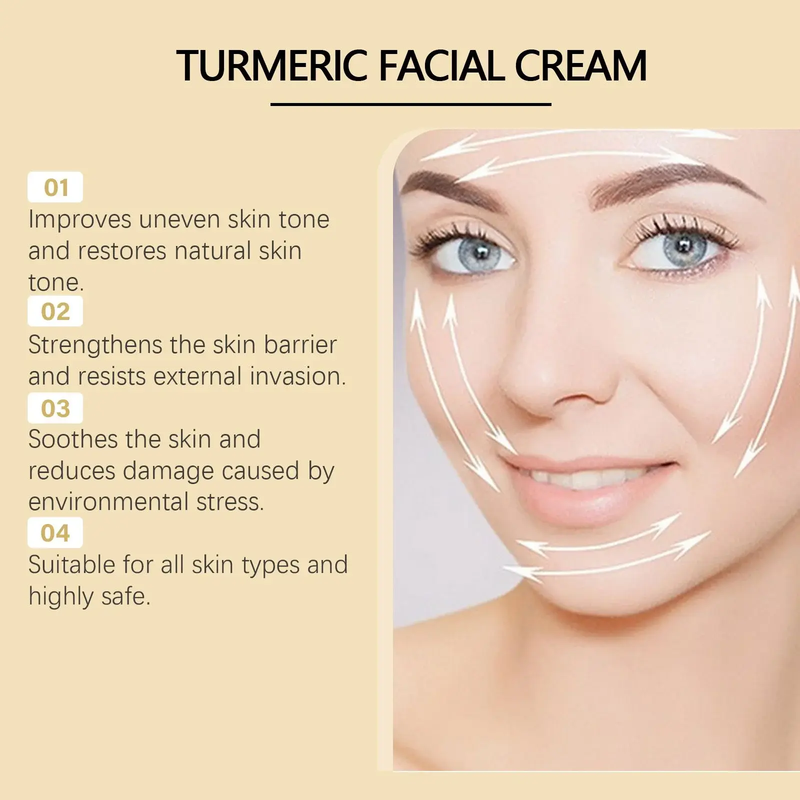 Turmeric Brightening Cream - Vitamin C Moisturizing Facial Care 11 HO A05 0711 03 89683612