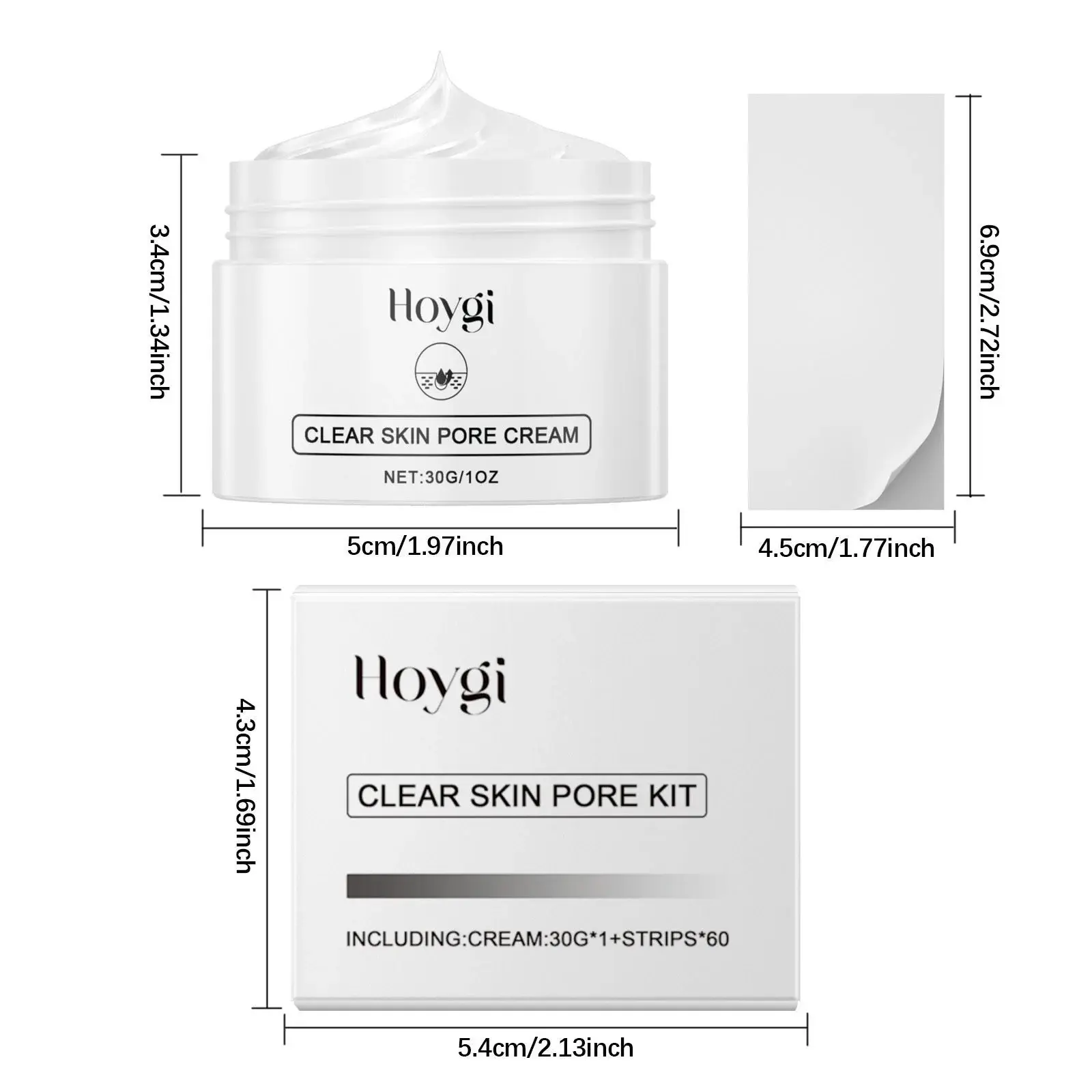 Blackhead Nose Mask Set - Gentle Pore Cleansing & Moisturizing Formula 1 HO A05 0715 01 58976435