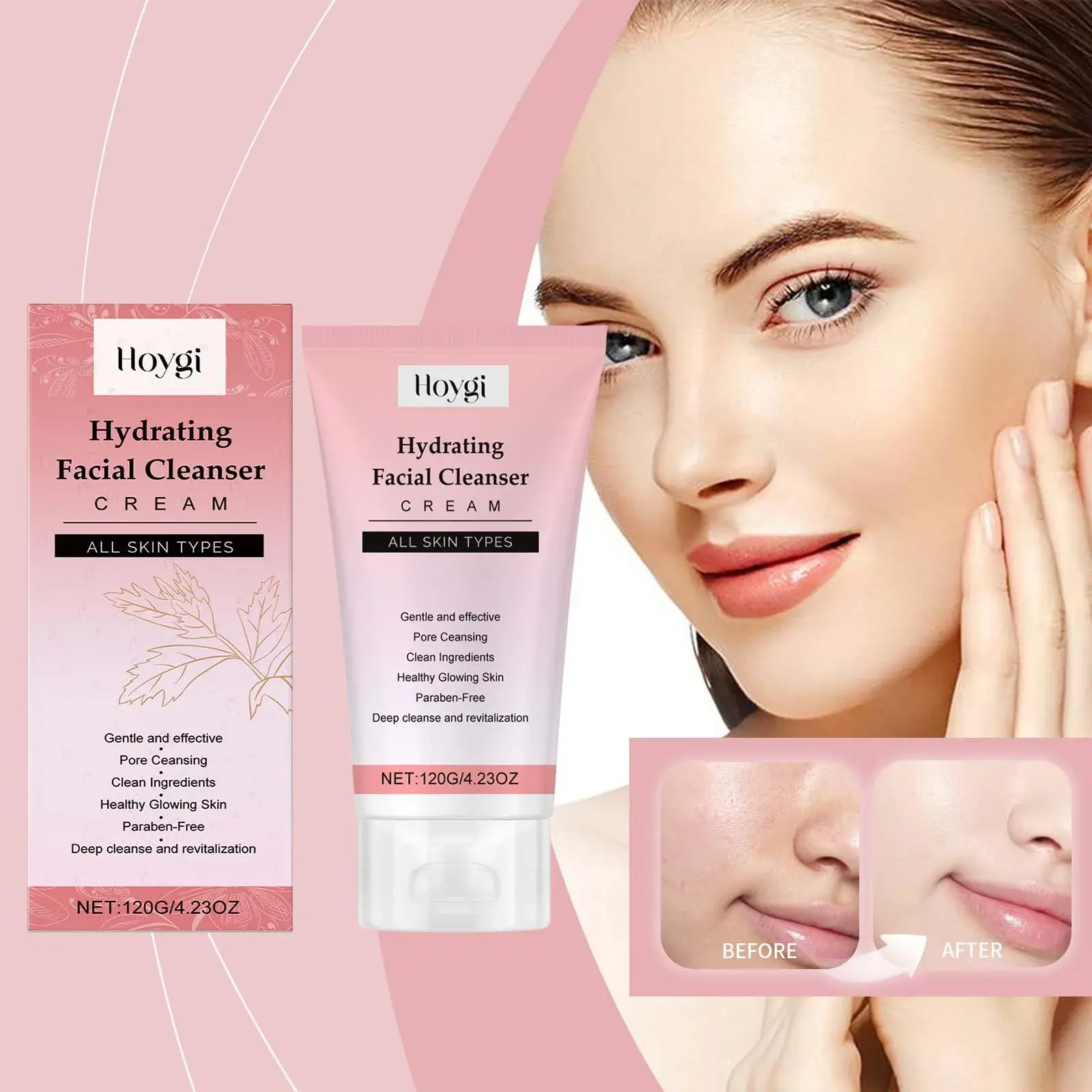 Moisturizing Gentle Facial Cleanser with Hyaluronic Acid 2 HO A05 0719 01 64625710