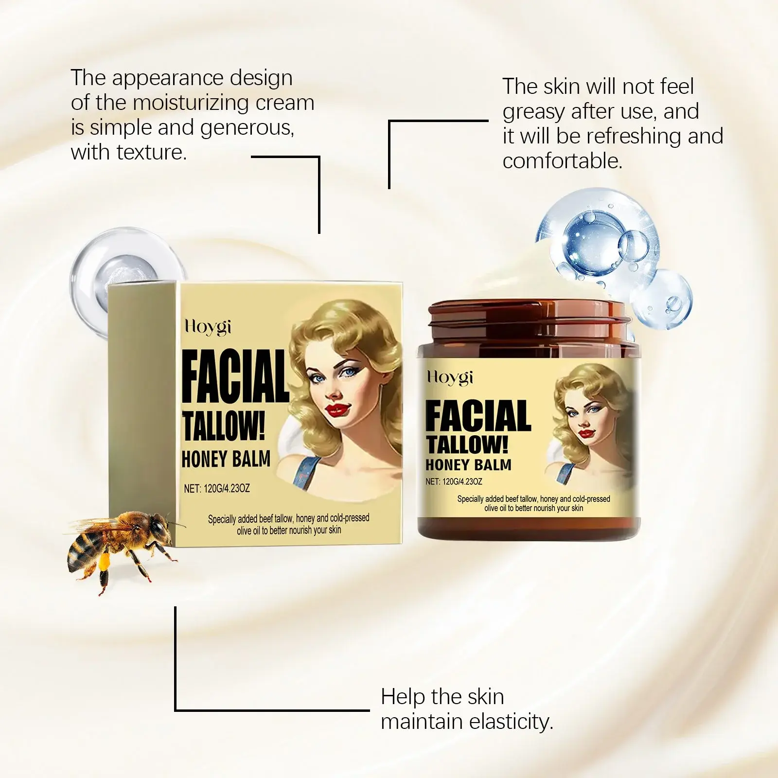 Tallow Honey Moisturizer - Deeply Hydrating & Nourishing Formula 7 HO A05 0726 01 27362438