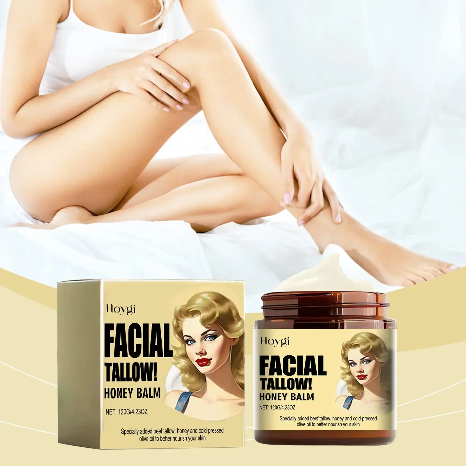 Tallow Honey Moisturizer - Deeply Hydrating & Nourishing Formula 2 HO A05 0726 01 31239571
