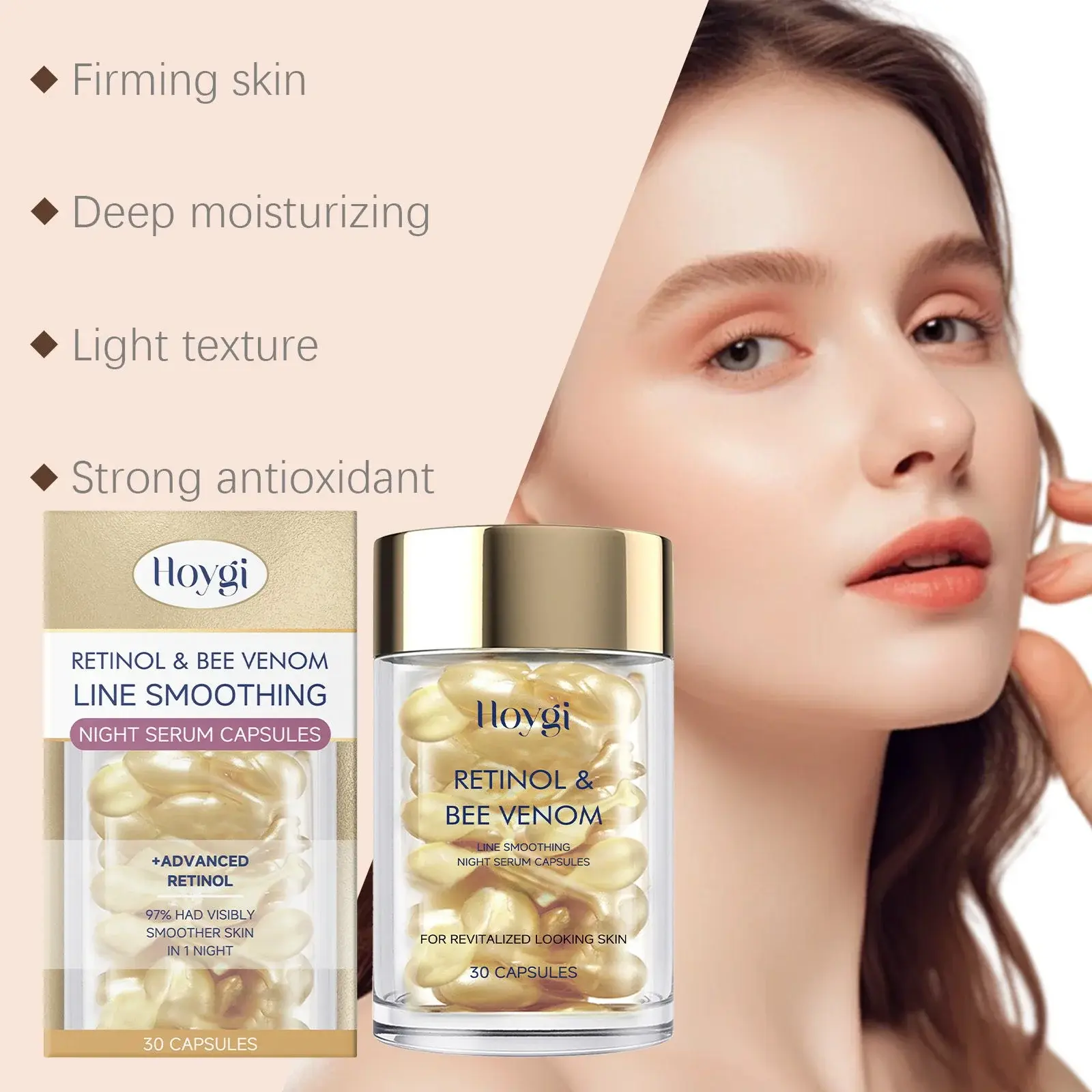 Retinol Bee Venom Face Capsule for Firming & Hydration - Hoygi 8 HO A05 0731 01 68000644