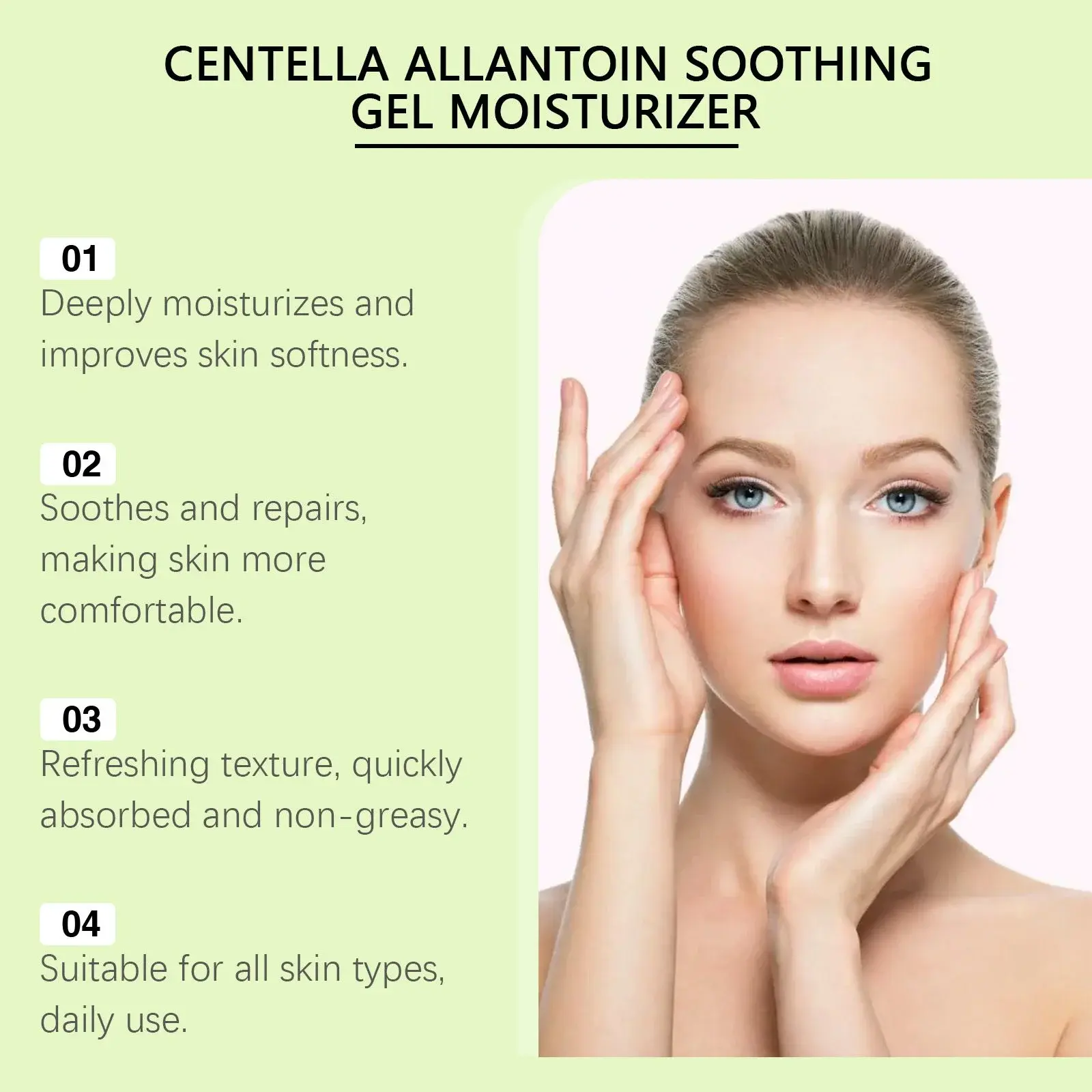 Centella Moisturizing Gel for Facial Skin - Hydrating & Soothing Formula 10 HO A05 0733 01 78077193