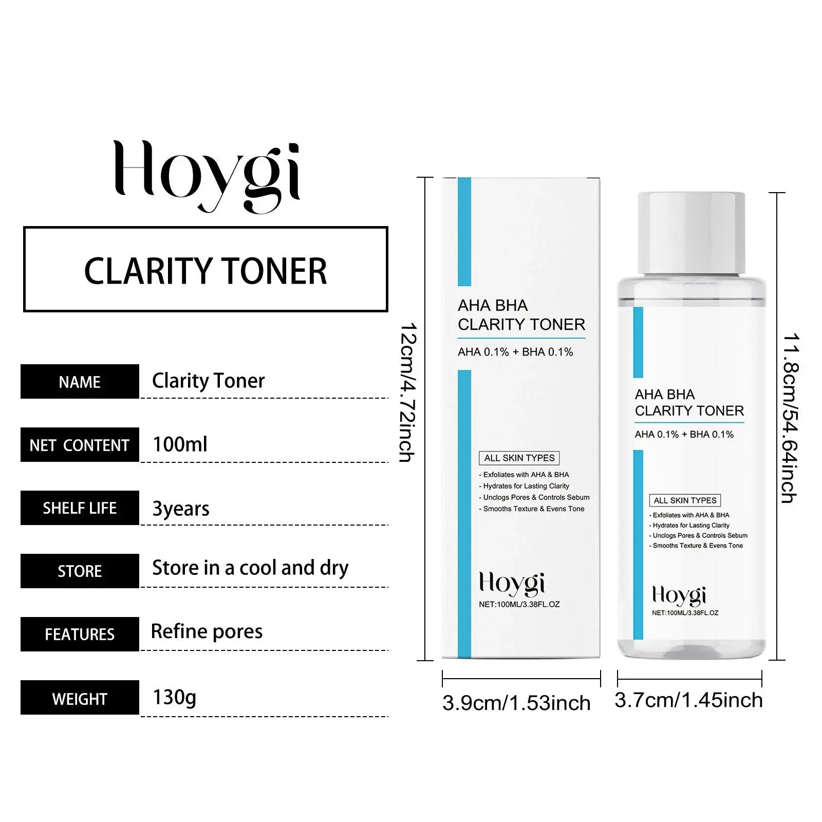 Exfoliating Oil-Control Toner with Salicylic Acid & Centella - Hoygi 1 HO A05 0734 03 95572839