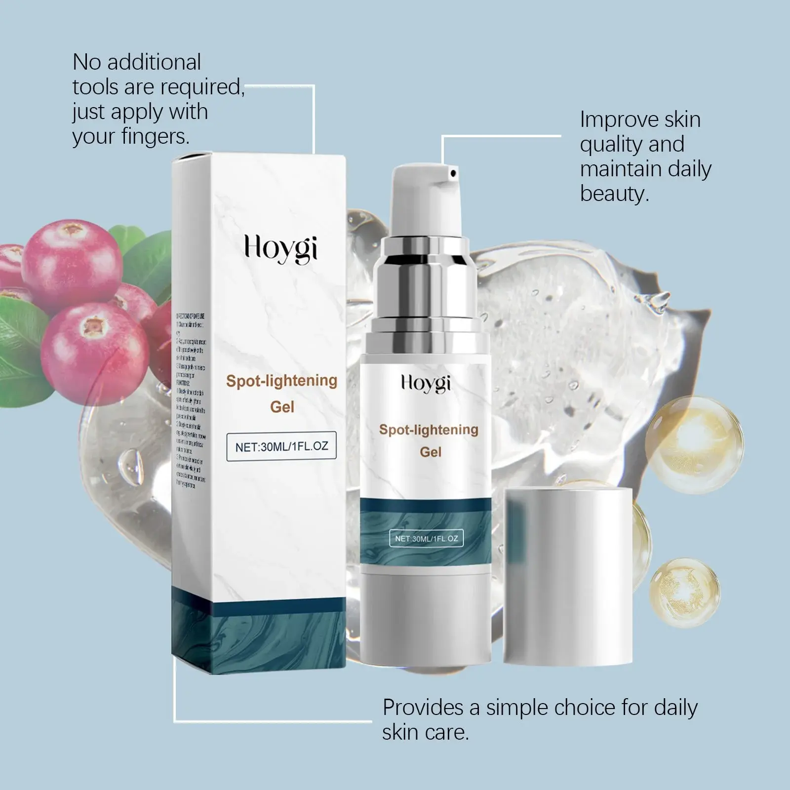 Face Brightening Gel - Hydrating and Smoothing Skin Formula 8 HO A05 0736 01 89720645