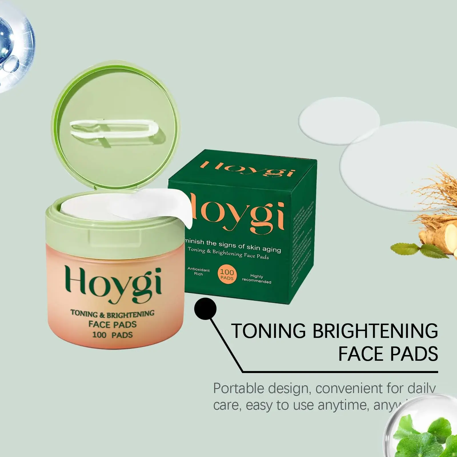 Hoygi Centella Hydrating Cotton Pads for Moisture & Elasticity 6 HO A05 0737 01 63612917