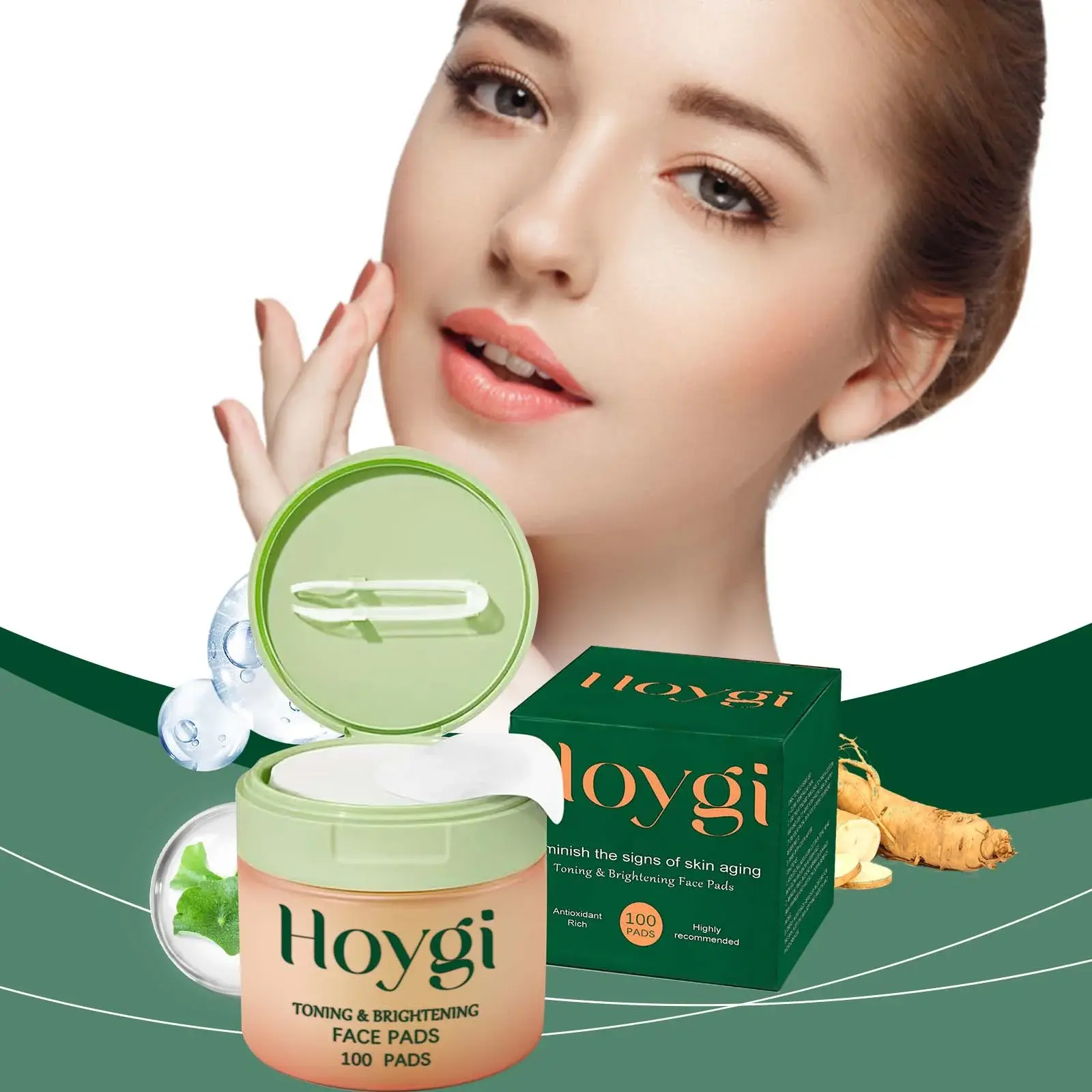 Hoygi Centella Hydrating Cotton Pads for Moisture & Elasticity 2 HO A05 0737 01 95864760
