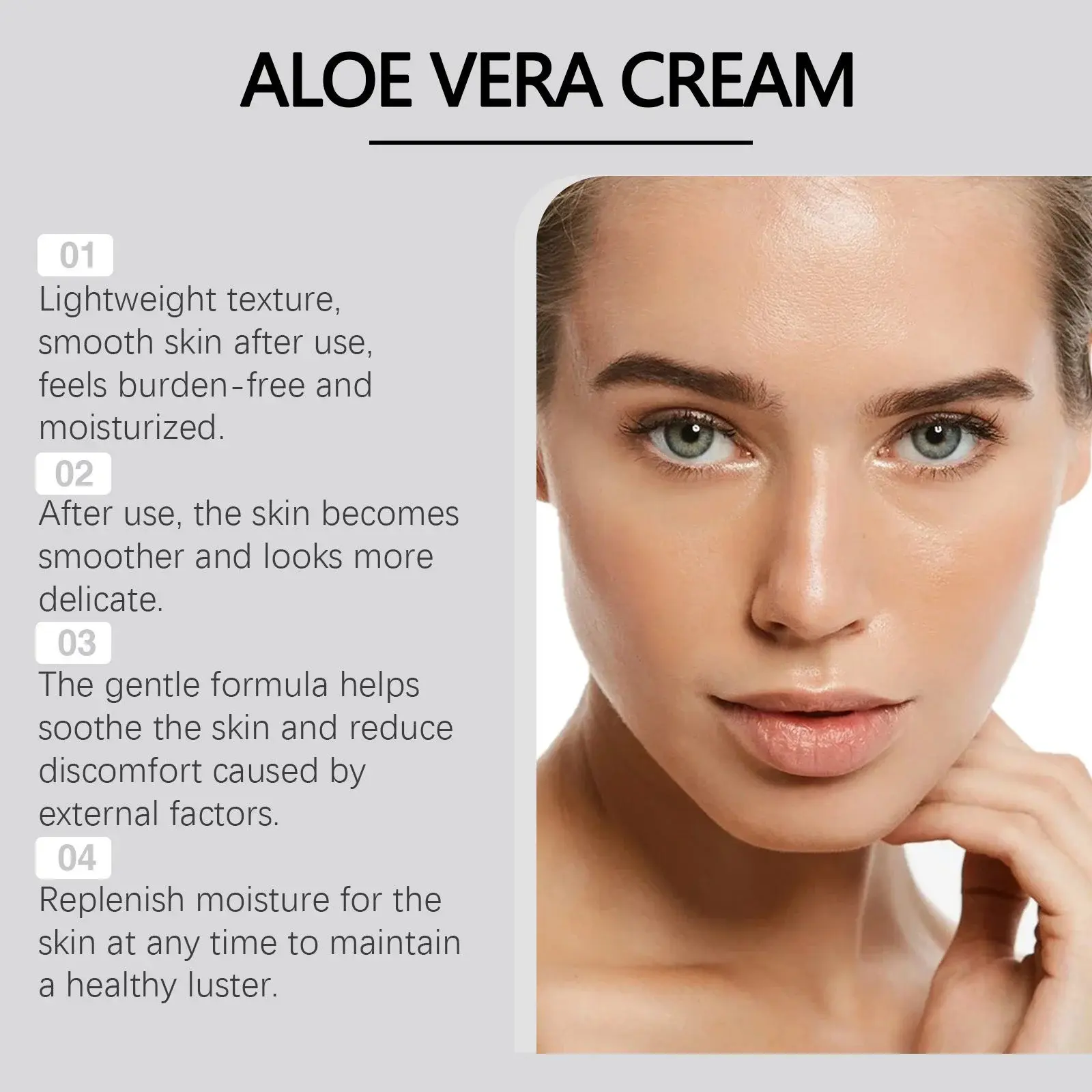 Aloe Vera Moisturizing Cream for Hydrating & Brightening - Hoygi 5 HO A05 0740 01 47767298