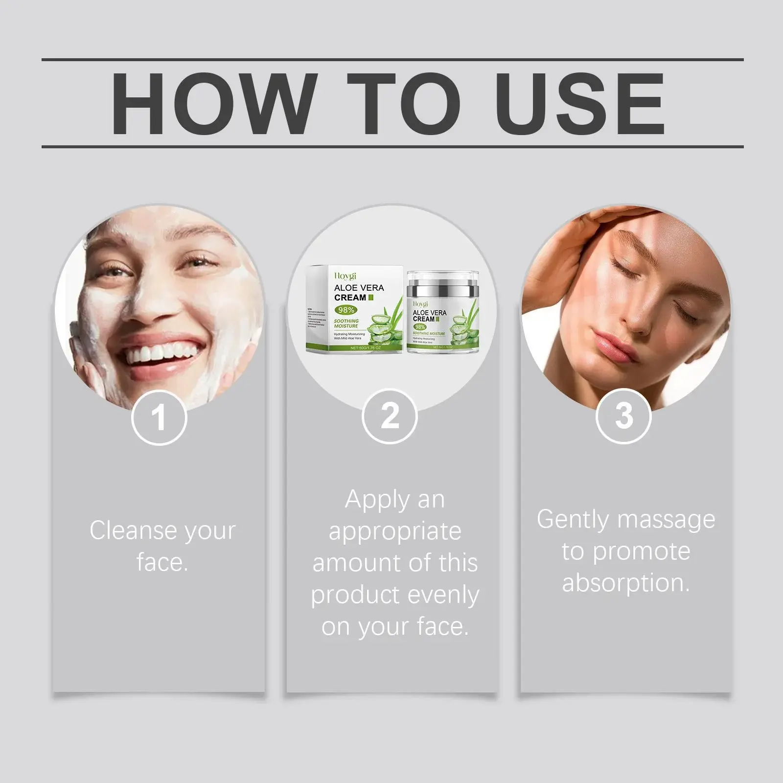 Aloe Vera Moisturizing Cream for Hydrating & Brightening - Hoygi 4 HO A05 0740 01 89355189