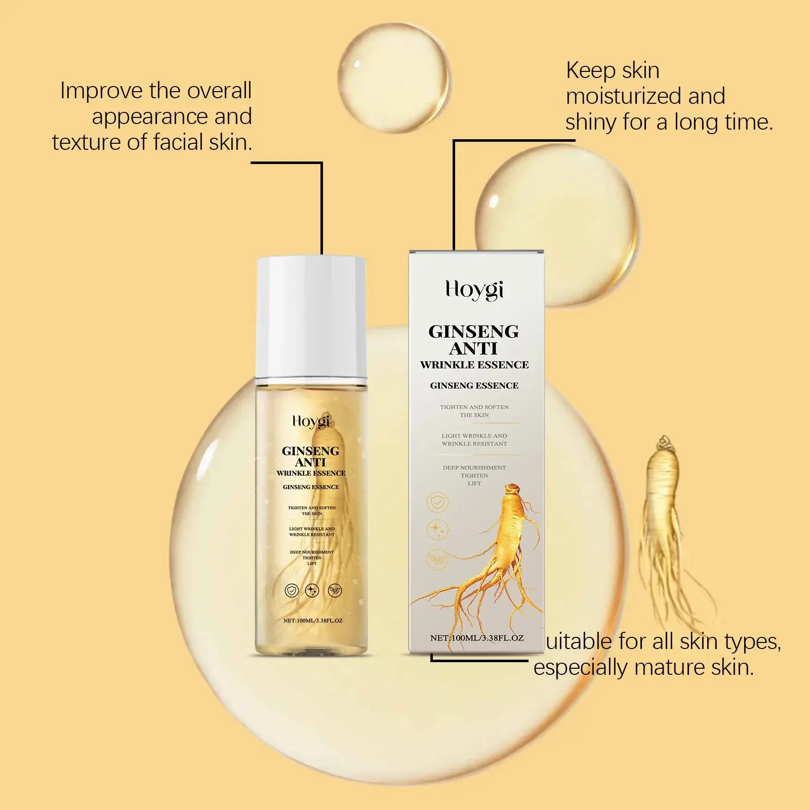 Ginseng Firming Serum for Fine Lines and Skin Nourishment by Hoygi 6 HO A05 0744 01 28996587