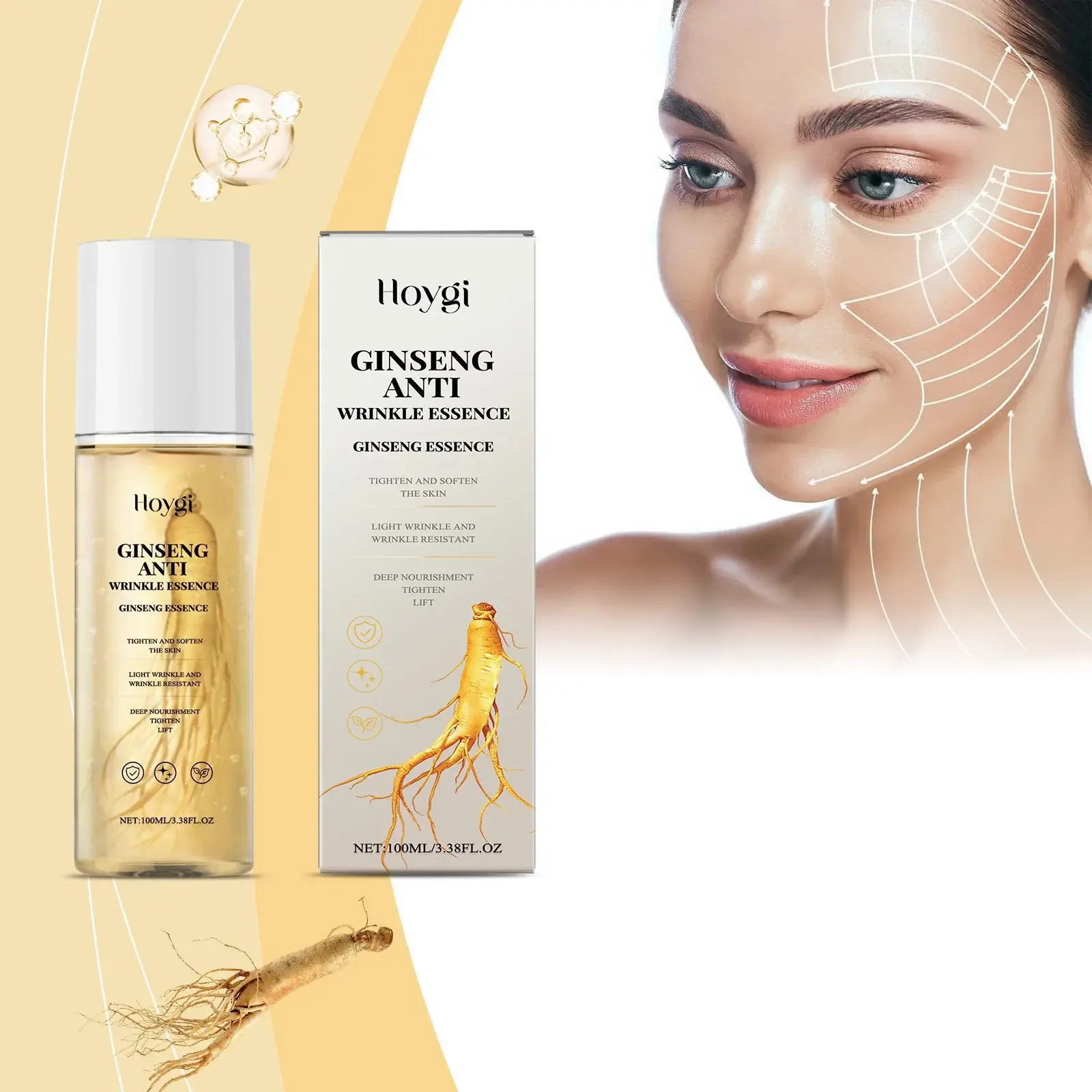 Ginseng Firming Serum for Fine Lines and Skin Nourishment by Hoygi 2 HO A05 0744 01 88857185