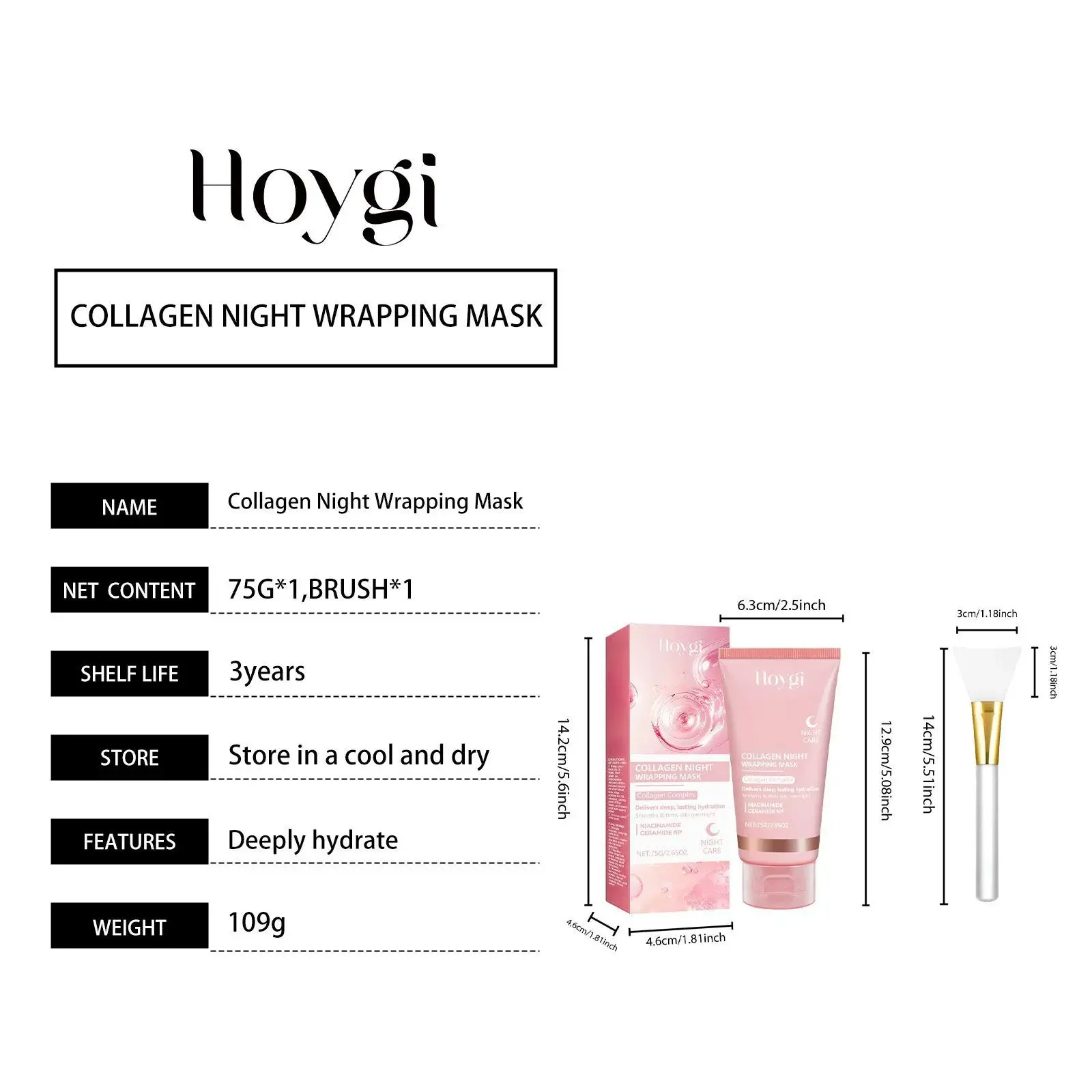 Collagen Peel-Off Mask for Deep Hydration & Firming - Hoygi 1 HO A05 0748 01 29155301