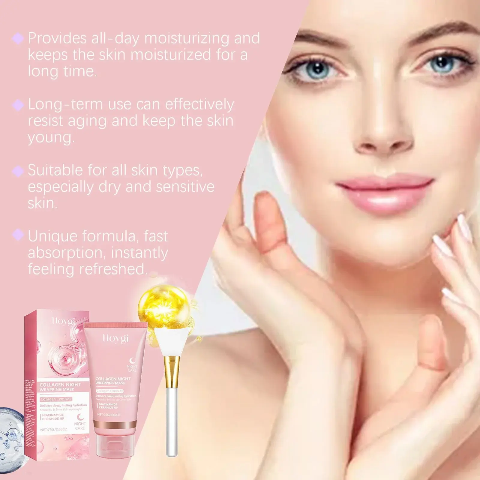 Collagen Peel-Off Mask for Deep Hydration & Firming - Hoygi 5 HO A05 0748 01 55032423