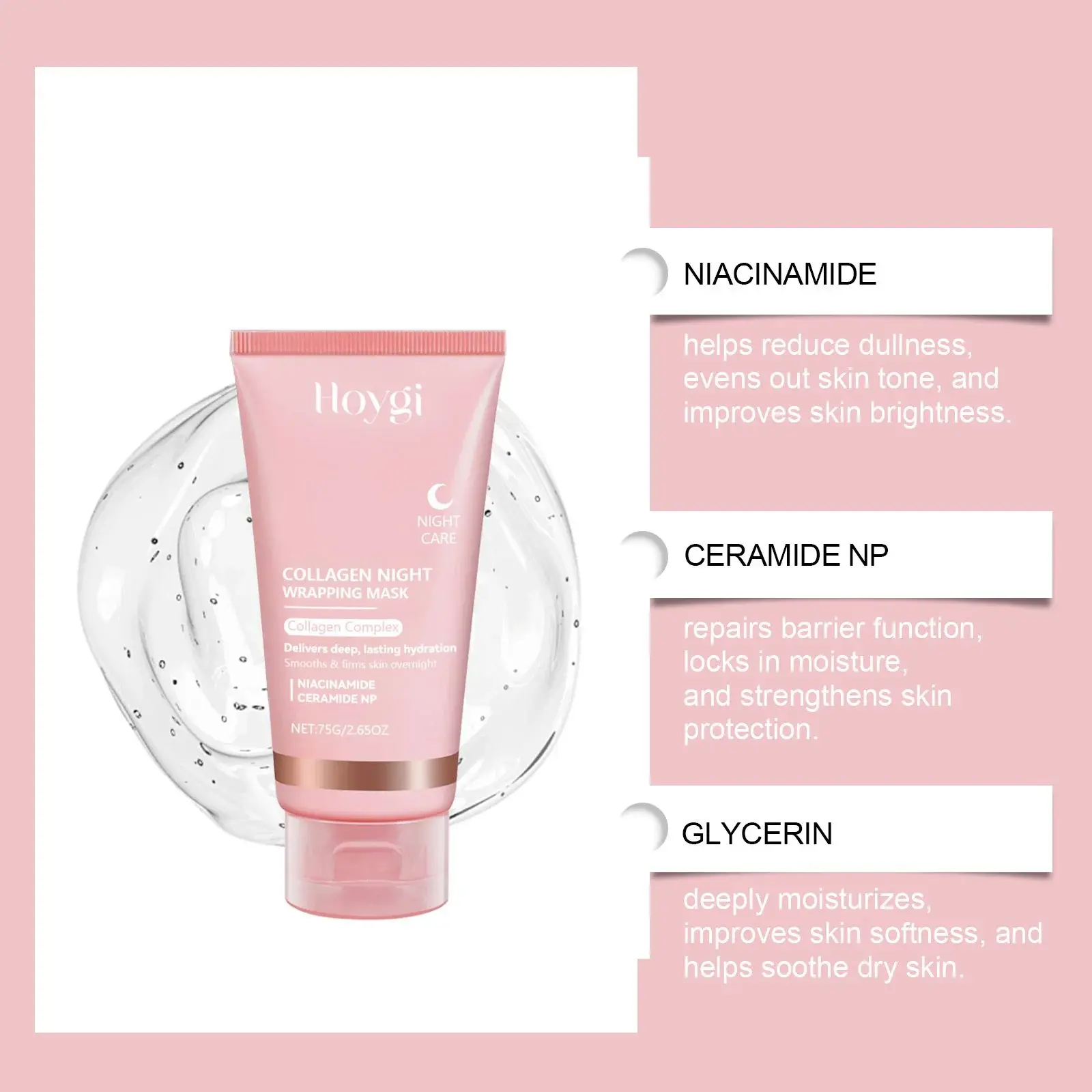 Collagen Peel-Off Mask for Deep Hydration & Firming - Hoygi 8 HO A05 0748 01 97572522