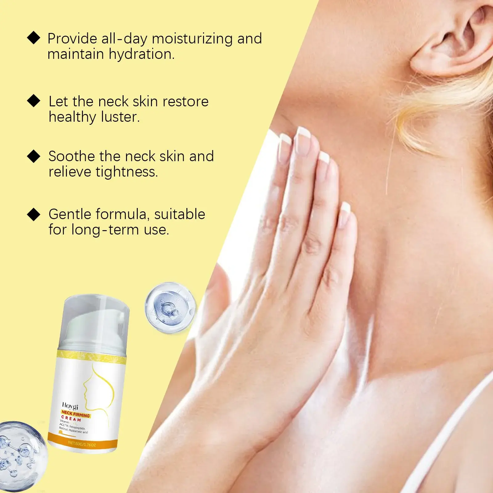 Retinol Neck Cream - Hydrating & Skin Tightening Formula 7 HO A05 0751 01 44571475