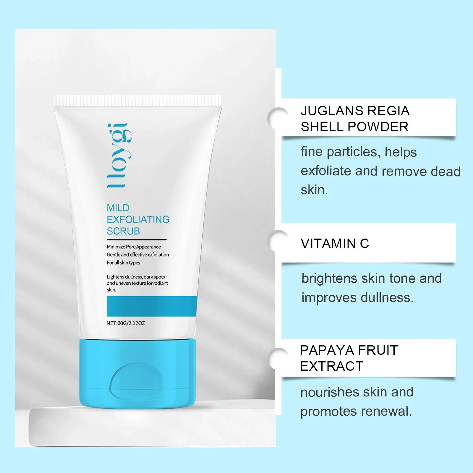 Gentle Exfoliating Scrub - Pore Cleansing & Moisturizing Formula 6 HO A05 0755 01 27468650