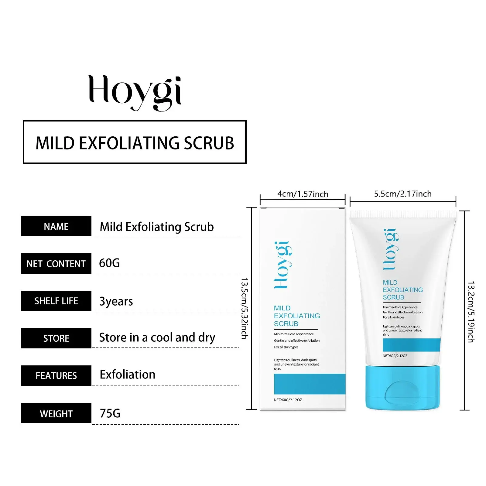 Gentle Exfoliating Scrub - Pore Cleansing & Moisturizing Formula 1 HO A05 0755 01 64631896