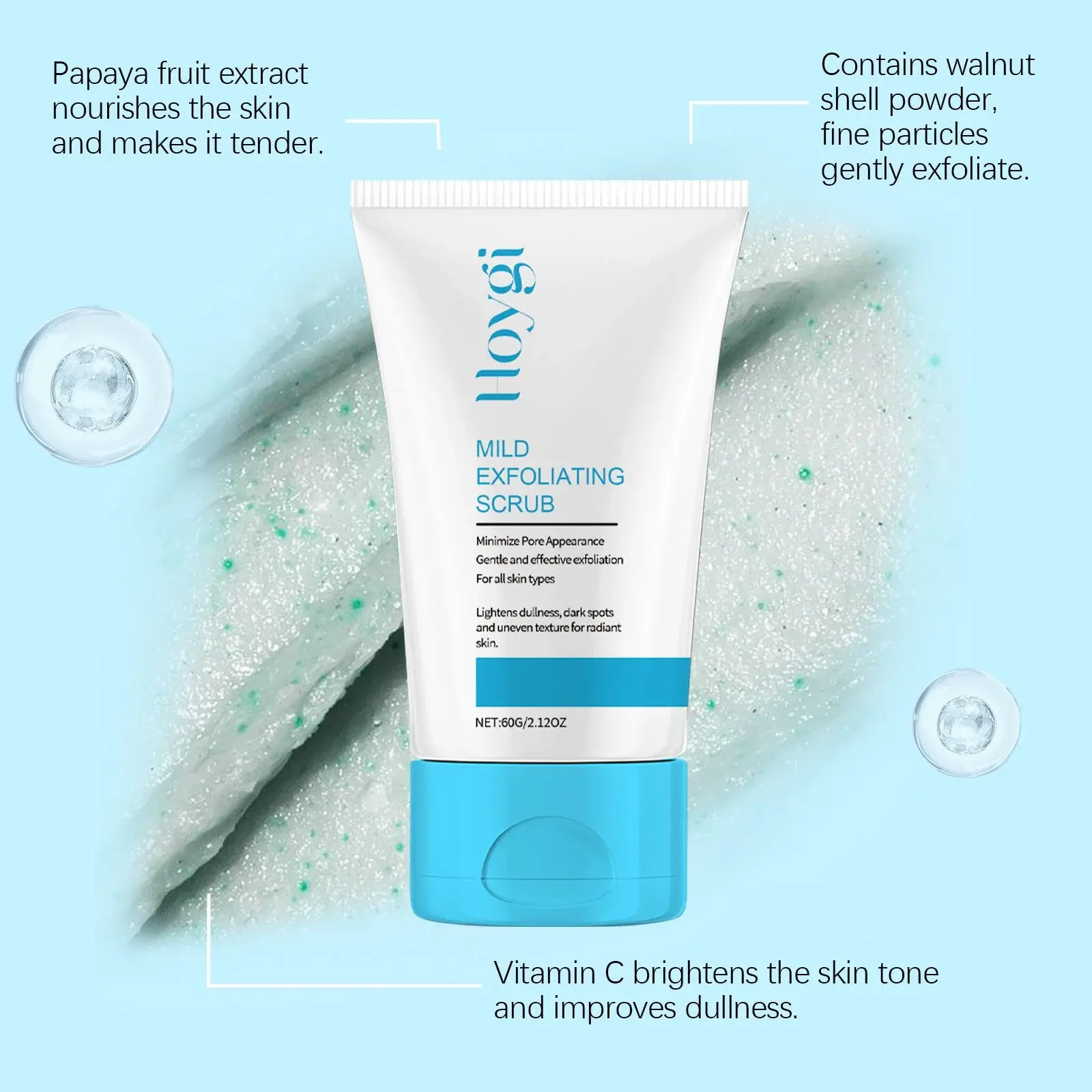 Gentle Exfoliating Scrub - Pore Cleansing & Moisturizing Formula 7 HO A05 0755 01 99675741