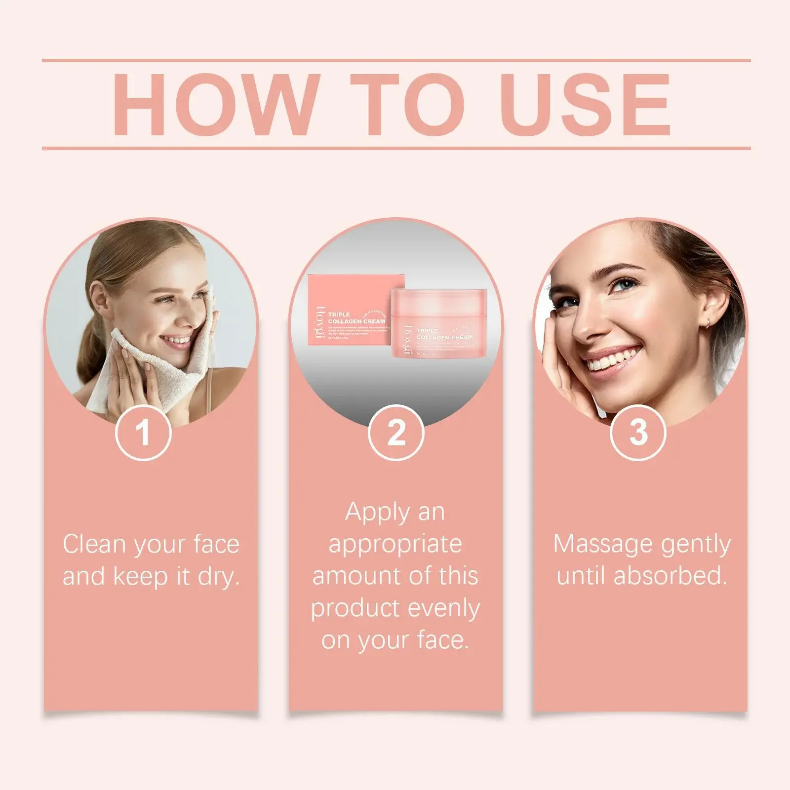 Collagen Moisturizing Face Cream - Hydrating Formula for Dry Skin 4 HO A05 0764 02 20015530