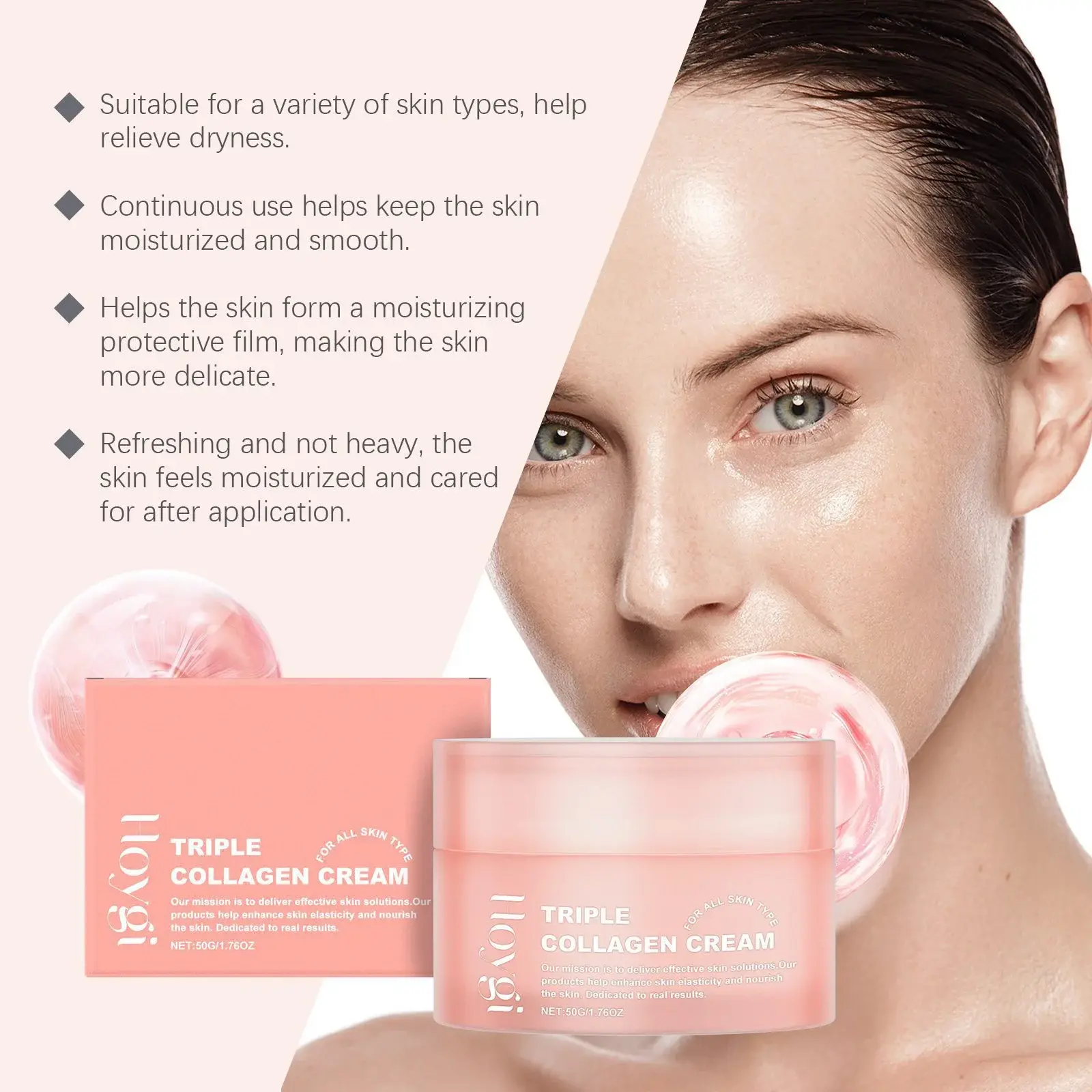Collagen Moisturizing Face Cream - Hydrating Formula for Dry Skin 6 HO A05 0764 02 69148632