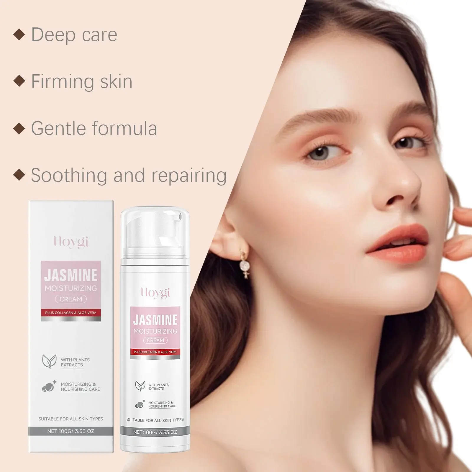 Collagen Jasmine Moisturizing Cream - Daily Hydrating Face Cream 6 HO A05 0774 01 13759126