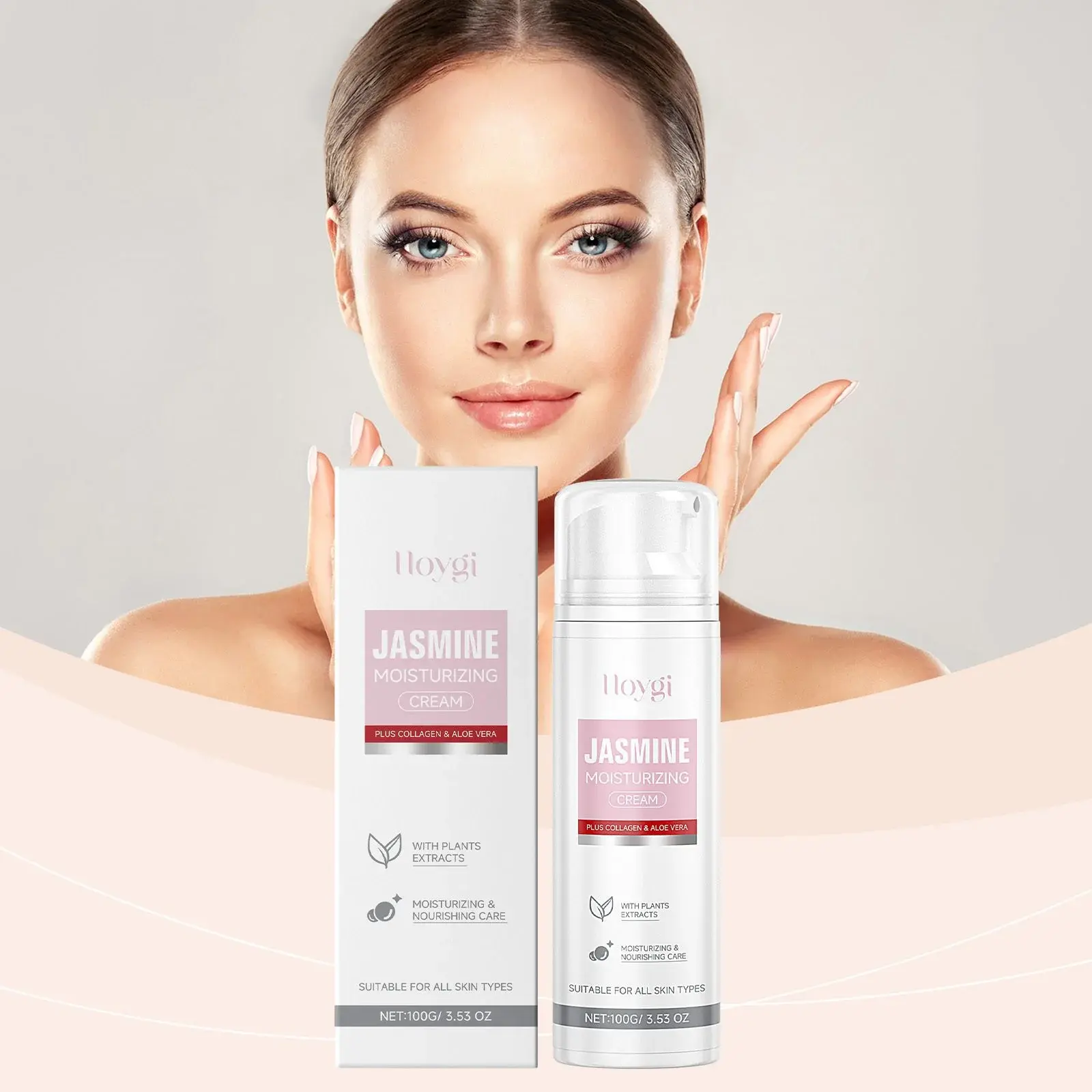 Collagen Jasmine Moisturizing Cream - Daily Hydrating Face Cream 2 HO A05 0774 01 60810918