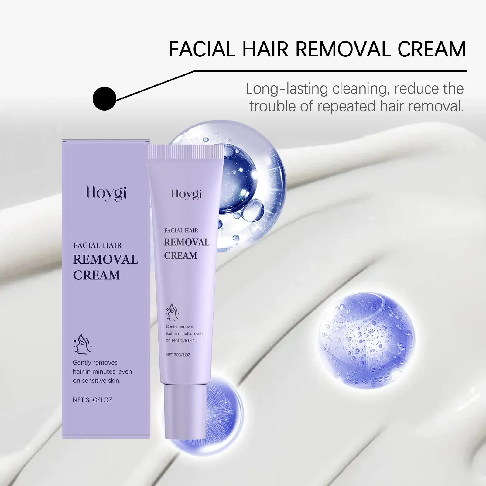 Facial Hair Removal Cream for Sensitive Skin - Mild Daily Treatment by Hoygi 8 HO A05 0779 01 23698554