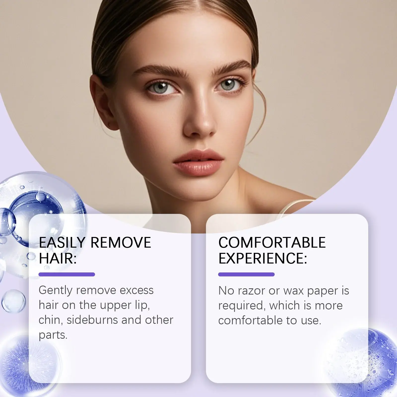 Facial Hair Removal Cream for Sensitive Skin - Mild Daily Treatment by Hoygi 9 HO A05 0779 01 34107457