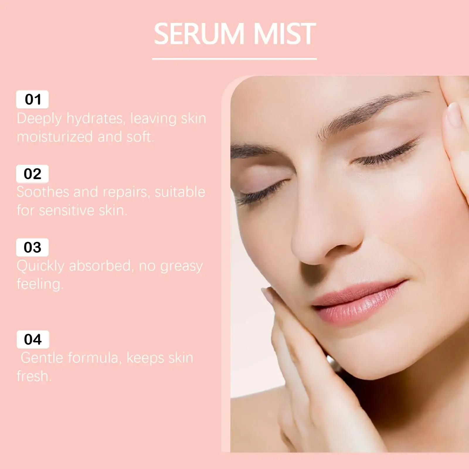 Nicotinamide Rose Moisturizing Facial Spray - Hydrating Daily Mist 10 HO A05 0790 01 98386880