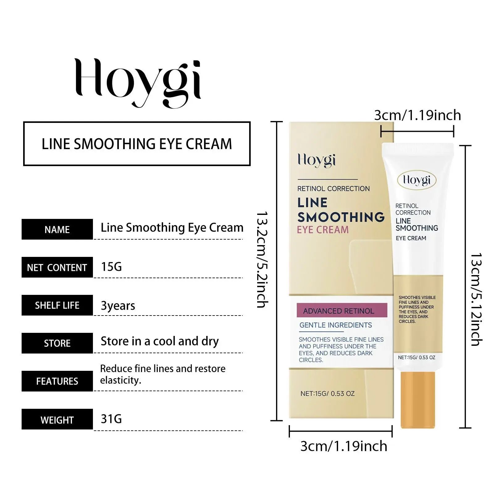 Retinol Eye Cream for Fine Lines and Firming - Hoygi 1 HO A05 0804 01 83484577
