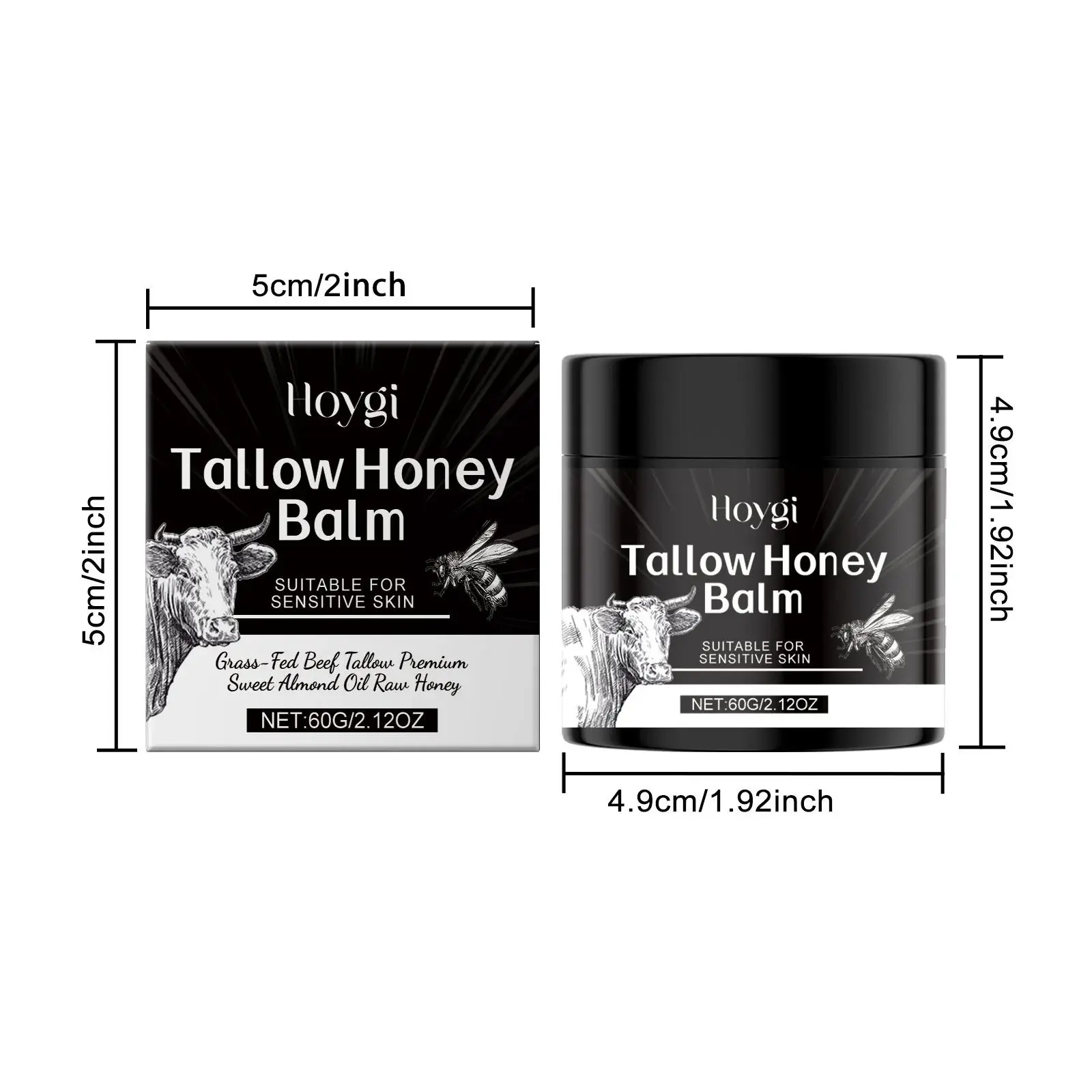 Tallow Honey Moisturizing Cream for Dry and Rough Skin 1 HO A05 0807 01 14110279
