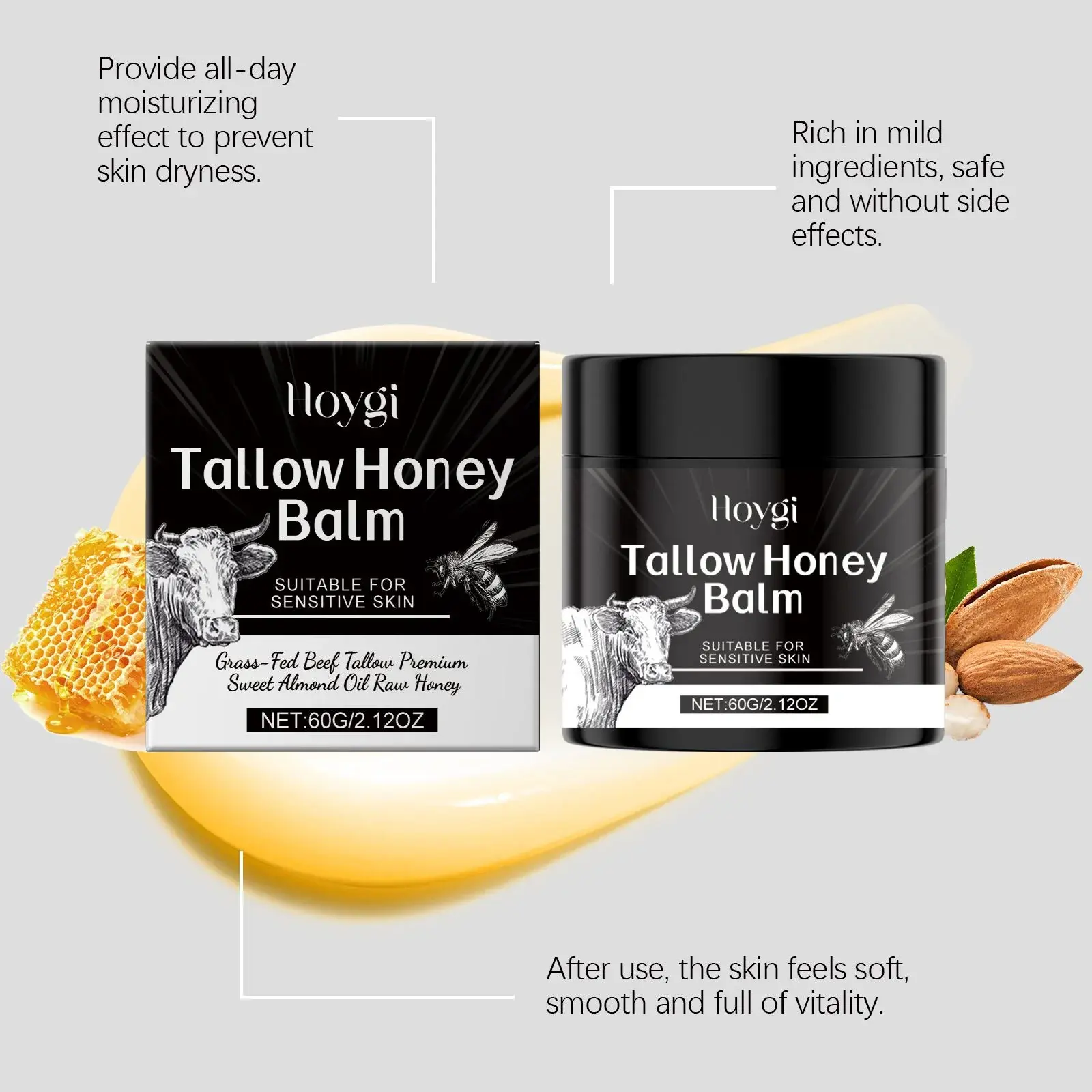 Tallow Honey Moisturizing Cream for Dry and Rough Skin 7 HO A05 0807 01 35861940