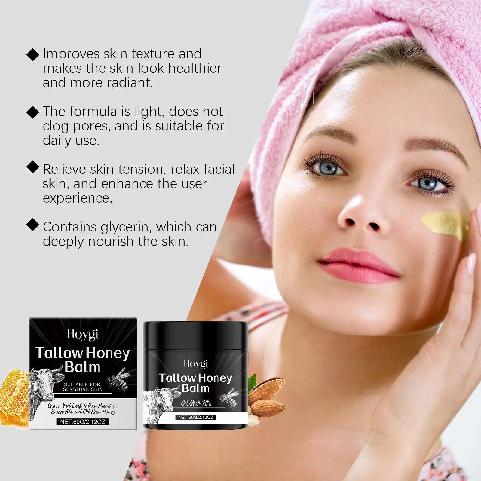 Tallow Honey Moisturizing Cream for Dry and Rough Skin 5 HO A05 0807 01 94672135