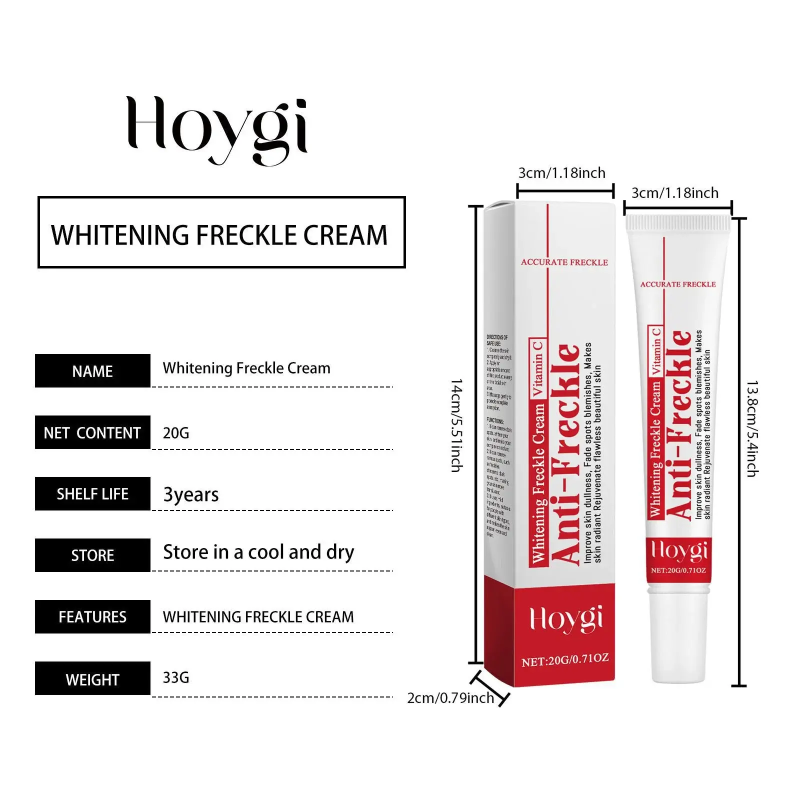 Brightening Facial Cream for Radiant & Hydrated Skin - Hoygi 1 HO A05 0812 01 11820023
