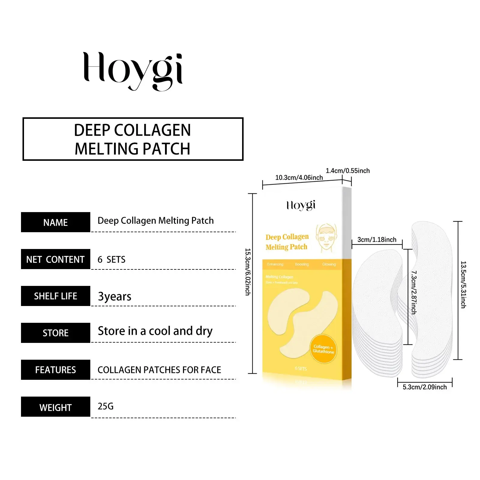 Water Soluble Eye Patches with Collagen and Glutathione 1 HO A05 0827 01 17674105
