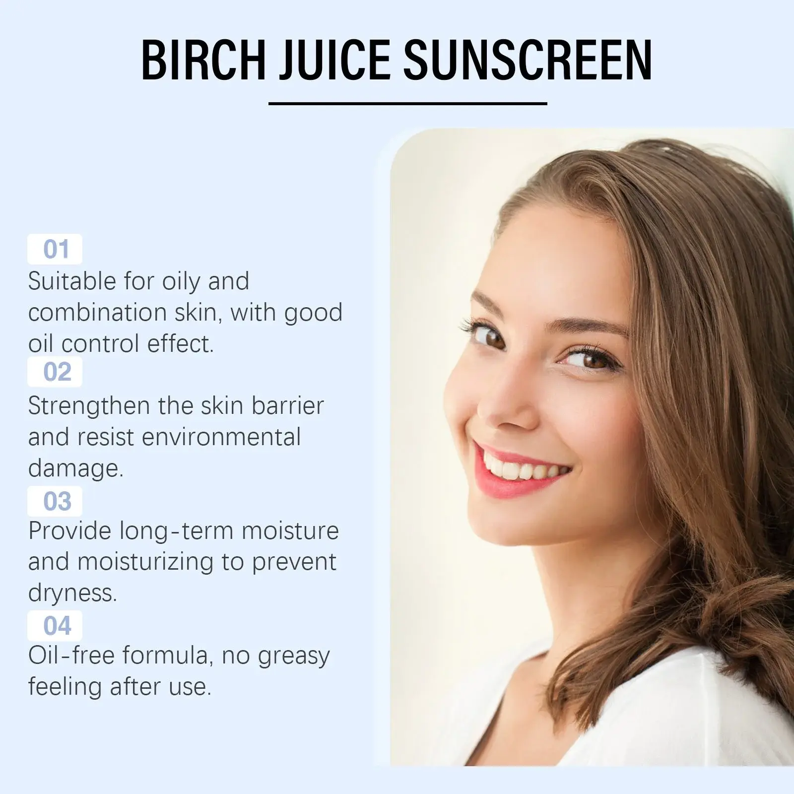 Birch Juice Oil Control Protective Cream - Lightweight Moisturizer 9 HO A05 0829 01 79059331