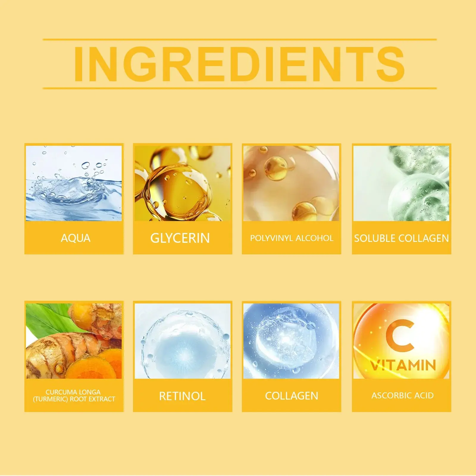 Turmeric Collagen Peel-Off Mask with Scraper - Exfoliating & Firming 3 HO A05 0831 02 73220048