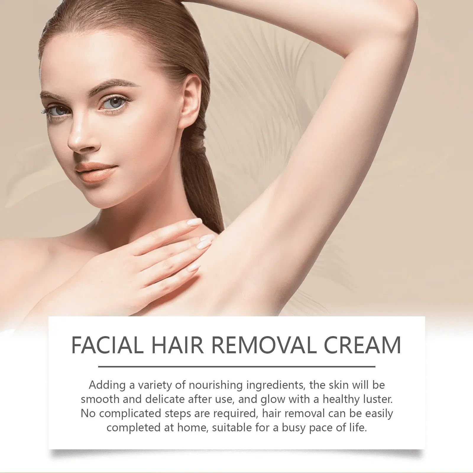 Facial Hair Removal Cream with Coconut Oil for Men & Women - Hoygi 8 HO A05 0840 01 57547121