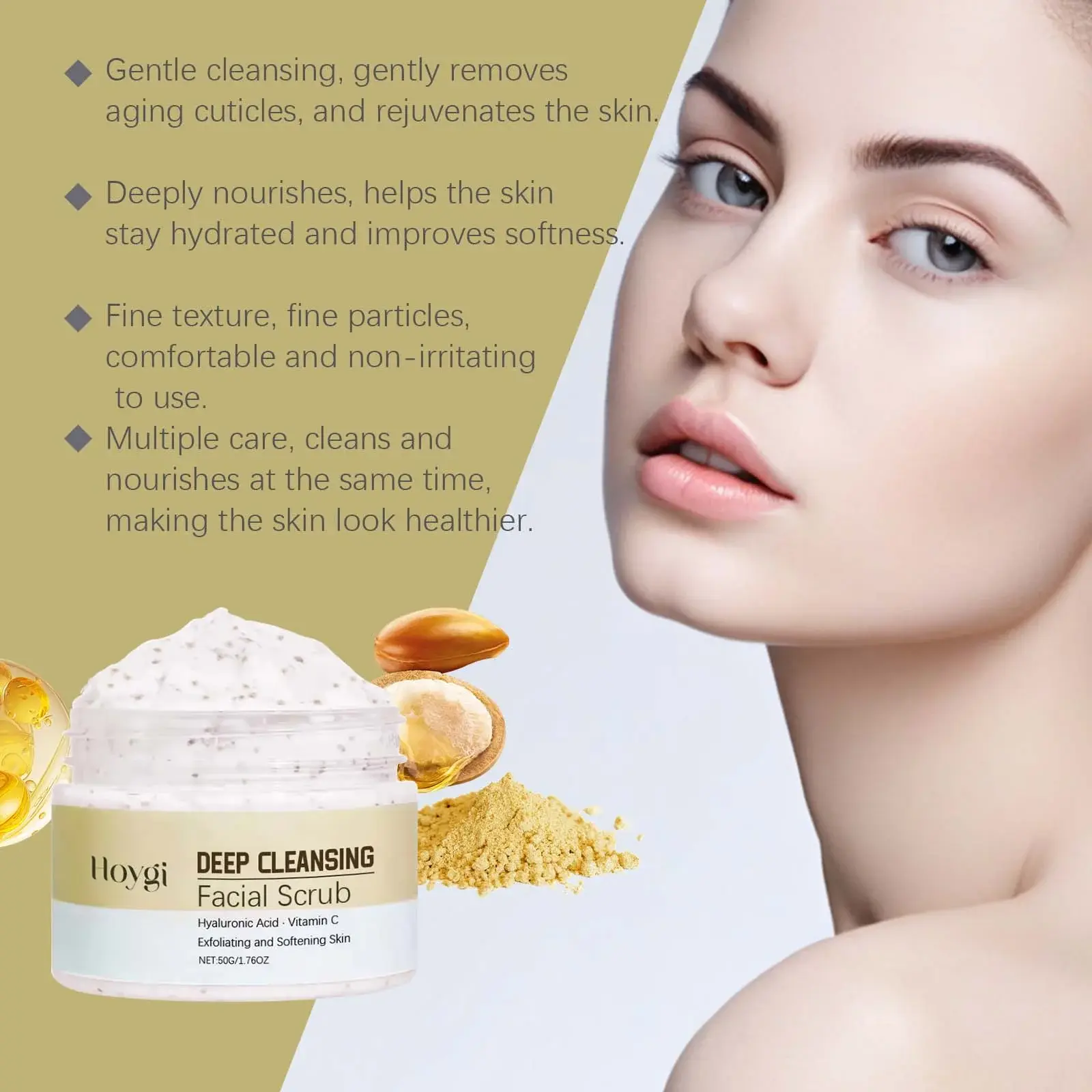 Deep Exfoliating Facial Scrub for Pore Cleansing and Moisturizing - Hoygi 6 HO A05 0841 01 17756299