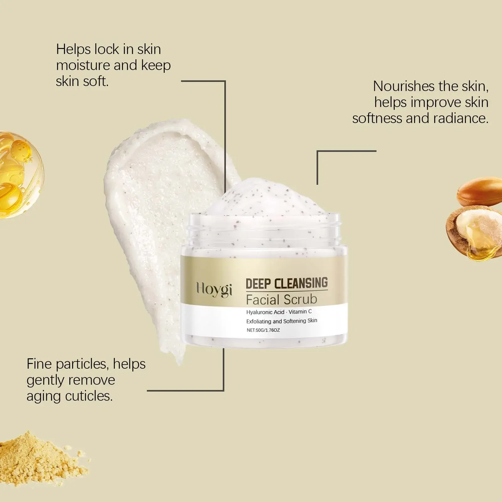 Deep Exfoliating Facial Scrub for Pore Cleansing and Moisturizing - Hoygi 7 HO A05 0841 01 32673674