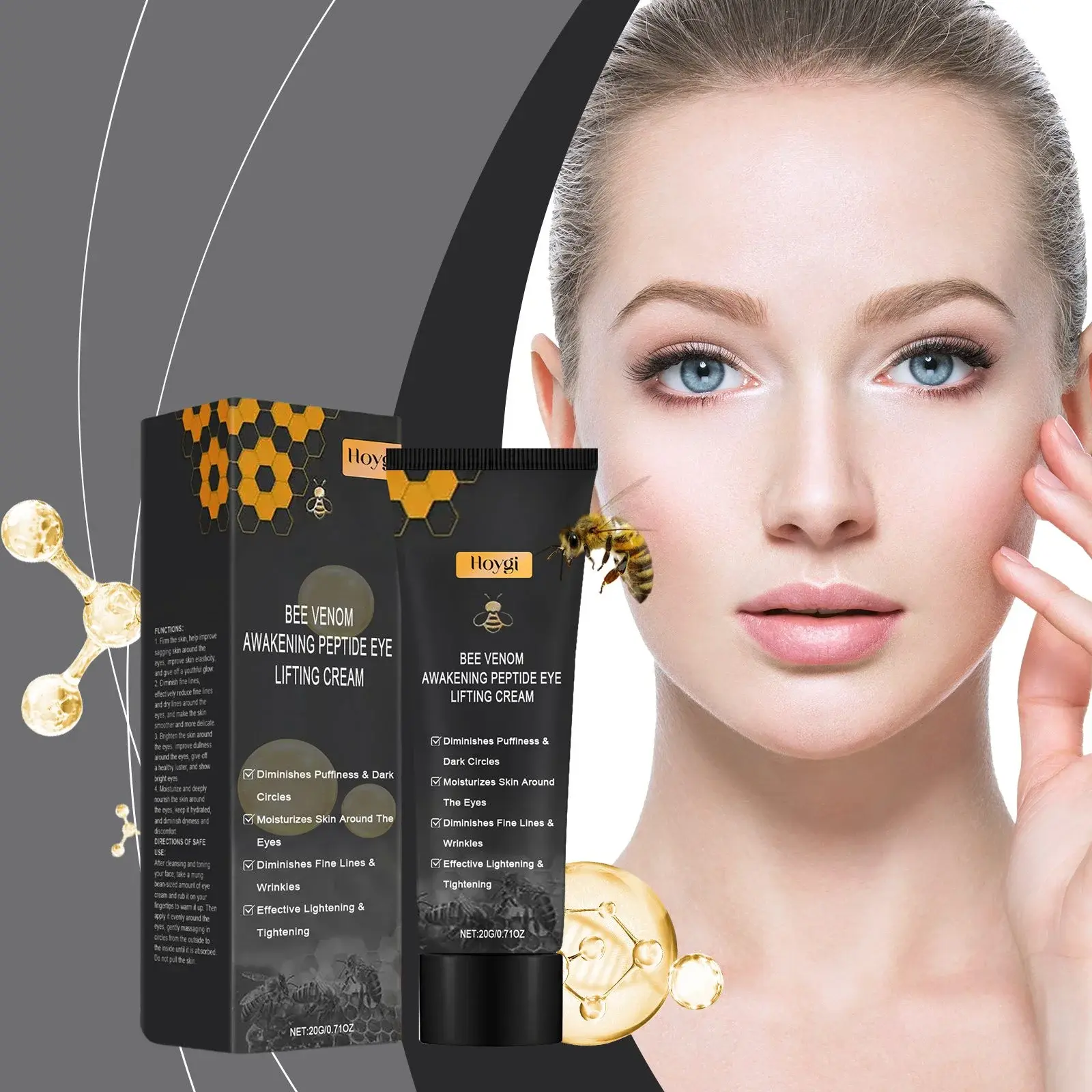 Hoygi Firming Eye Cream - Soothing & Hydrating Brightening Formula 2 HO A05 0842 01 35117327