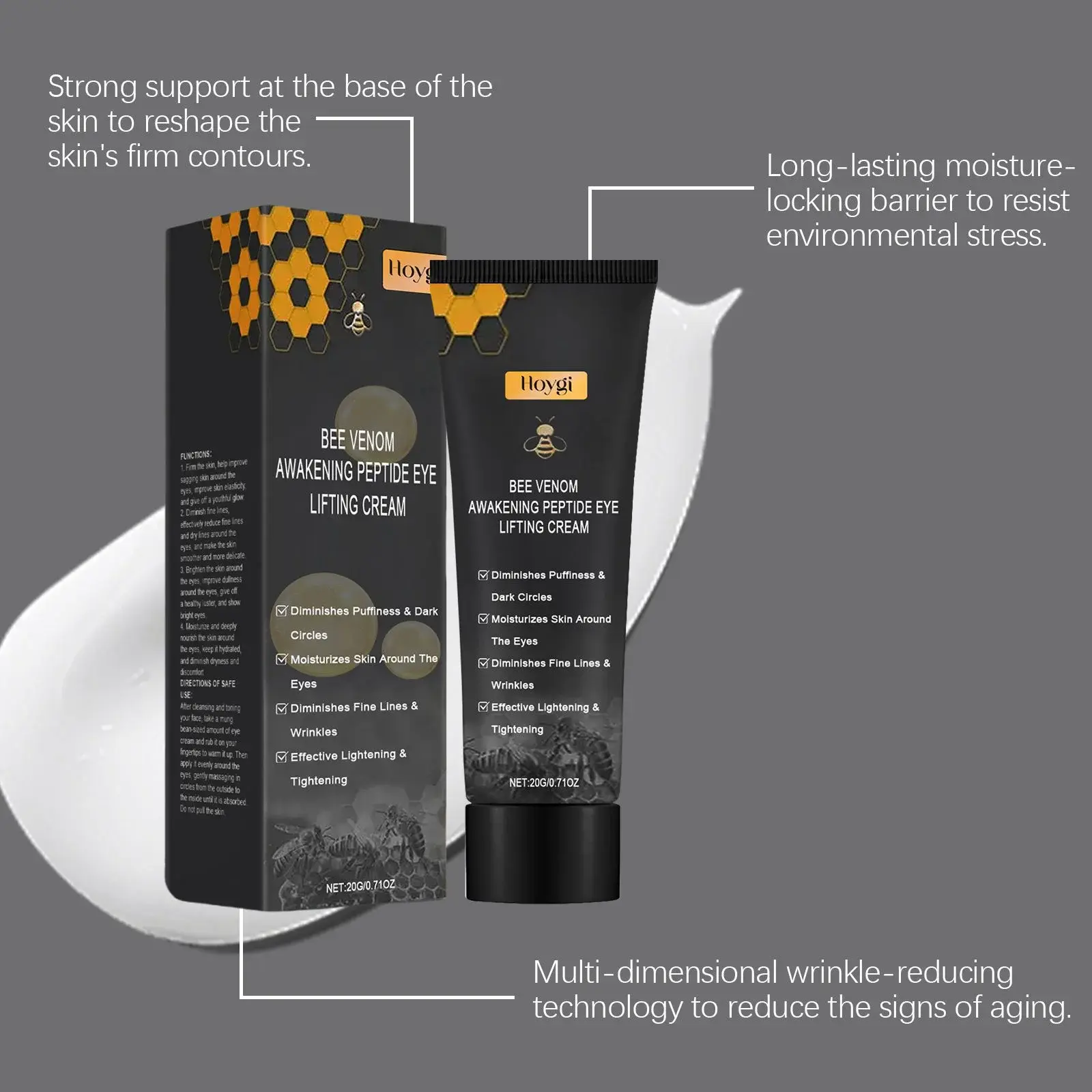 Hoygi Firming Eye Cream - Soothing & Hydrating Brightening Formula 7 HO A05 0842 01 96127463