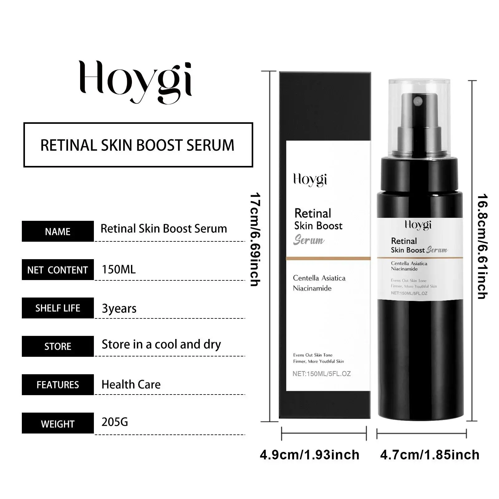 Retinol Brightening Spray for Radiant & Hydrated Skin - Hoygi 1 HO A05 0844 01 59314954