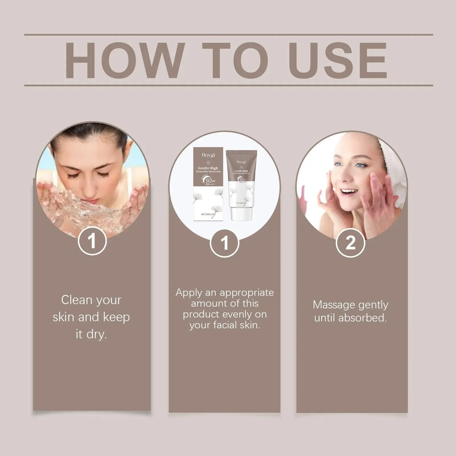 Gentle Moisturizing Face Cream with UV Protection & Non-Sticky Finish | Hoygi 4 HO A05 0857 01 44710888