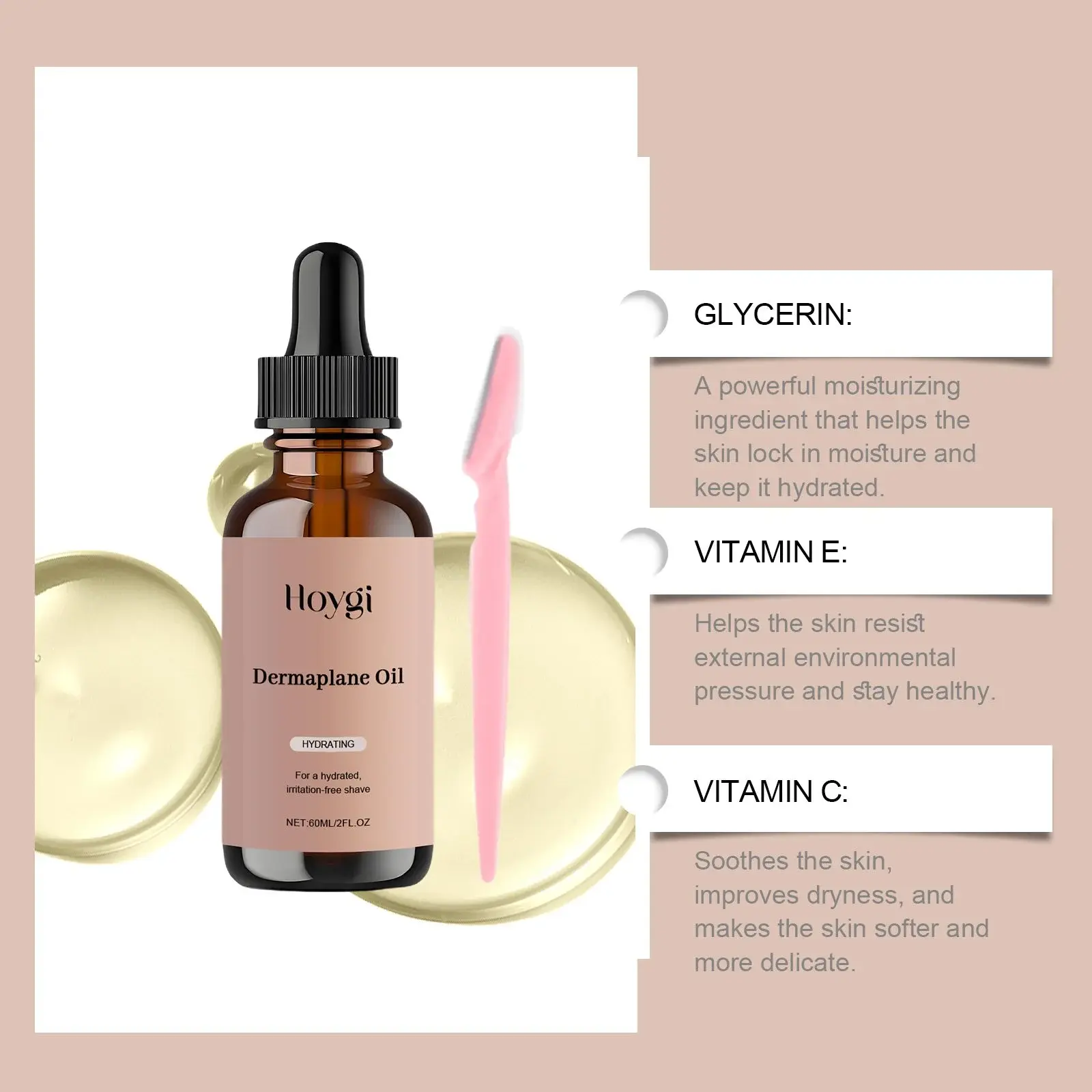 Facial Hair Removal Oil for Women - Moisturizing & Smoothing Care - Hoygi 6 HO A05 0866 01 92010299